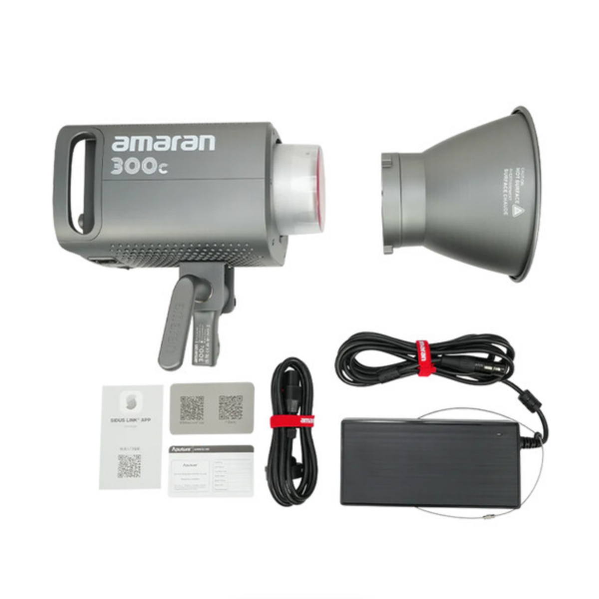 Amaran 300C RGBWW Full Color 300W LED Light Panel - Adjustable CCT & Brightness for Photography, Videography, and Studio Lighting (Grey) - Perfect for Film Sets, YouTube Videos, and Live Streaming