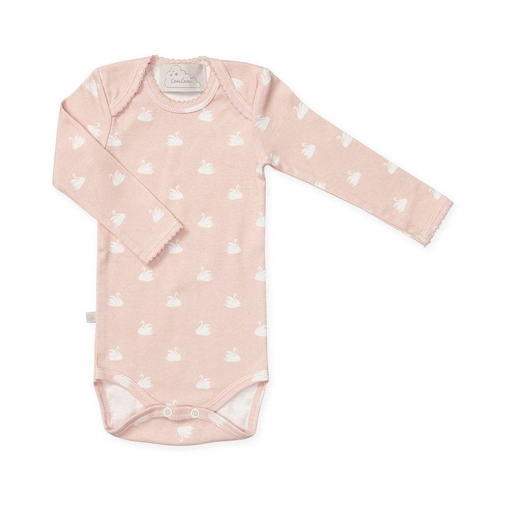 Cam Cam Copenhagen Body Swan - Organic Cotton Baby Romper for Newborns & Infants - Perfect for Playtime, Outings & Photo Shoots