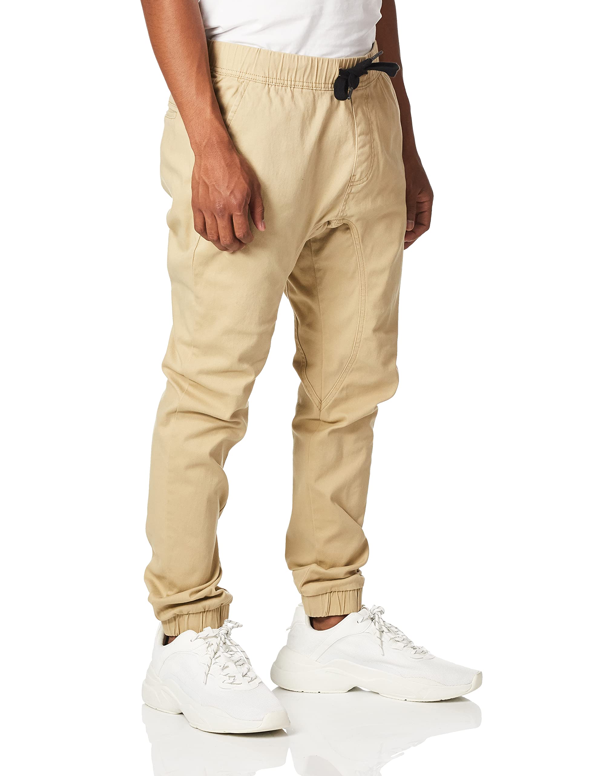 WT02 Men's Twill Jogger Pants - Comfortable Casual & Athletic Trousers for Running, Workout, Lounge and Everyday Wear