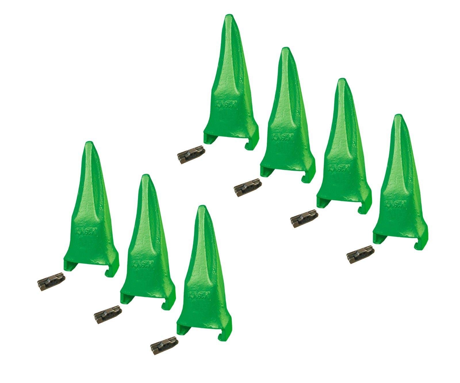 ESCO Style Super V Excavator Bucket Teeth & Pins - V19VY & V23PN - 7 Fits - Heavy Duty Replacement Parts for Rock Excavation & Mining Operations