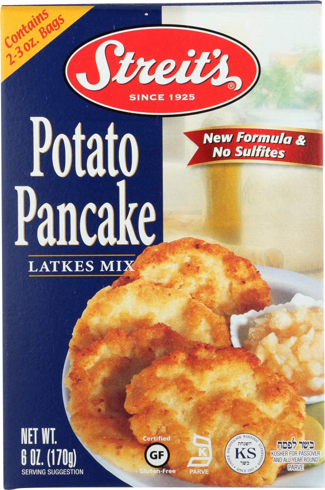 Streit's Premium Potato Pancakes - 6 oz Box | Crispy & Delicious for Breakfast, Brunch, or Hanukkah Celebrations