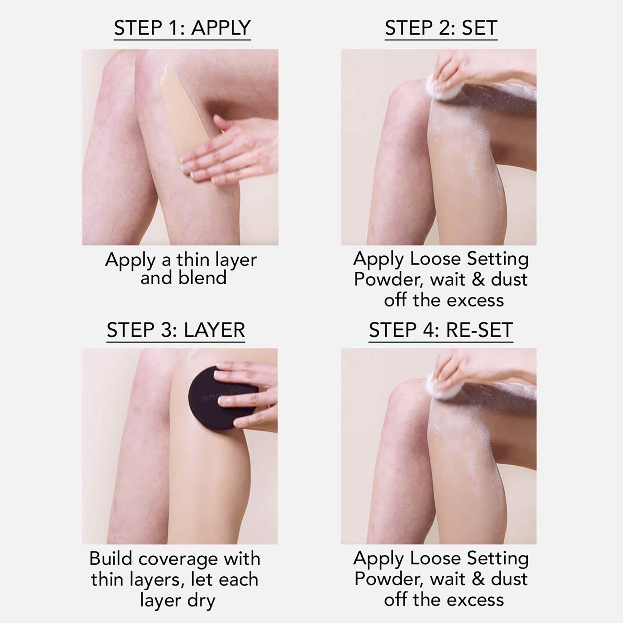 Dermablend Leg and Body Makeup Foundation - Full Coverage Waterproof Concealer for Scars, Tattoos & Imperfections | Long-Lasting Formula for Everyday Wear & Special Occasions