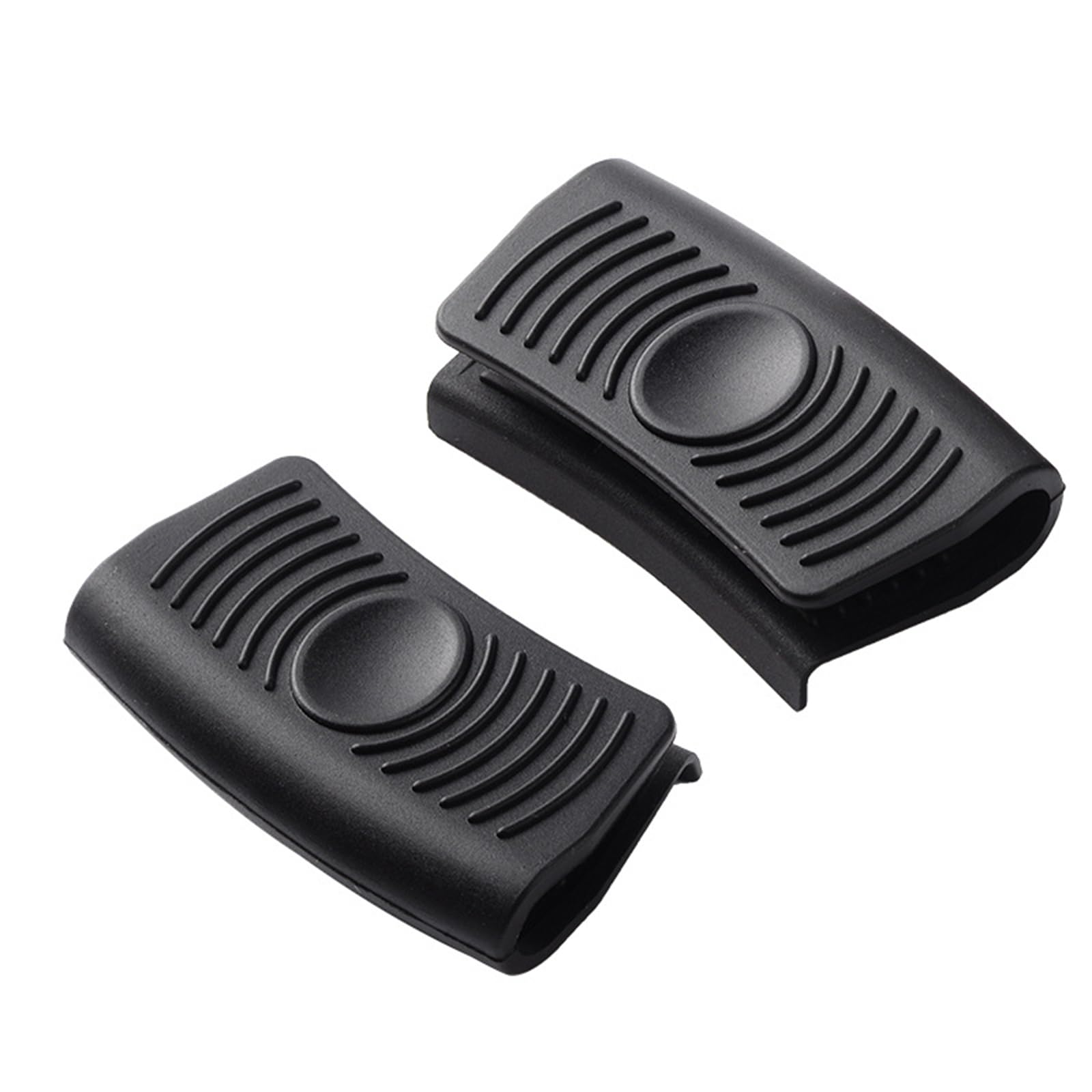 2Pcs Heat Resistant Silicone Handle Grips - Non-Slip Cast Iron Pan Handle Covers for Skillets & Cookware - Black Kitchen Pot Holders for Safe Cooking & Baking (Perfect for Grilling, Stovetop & Oven Use)