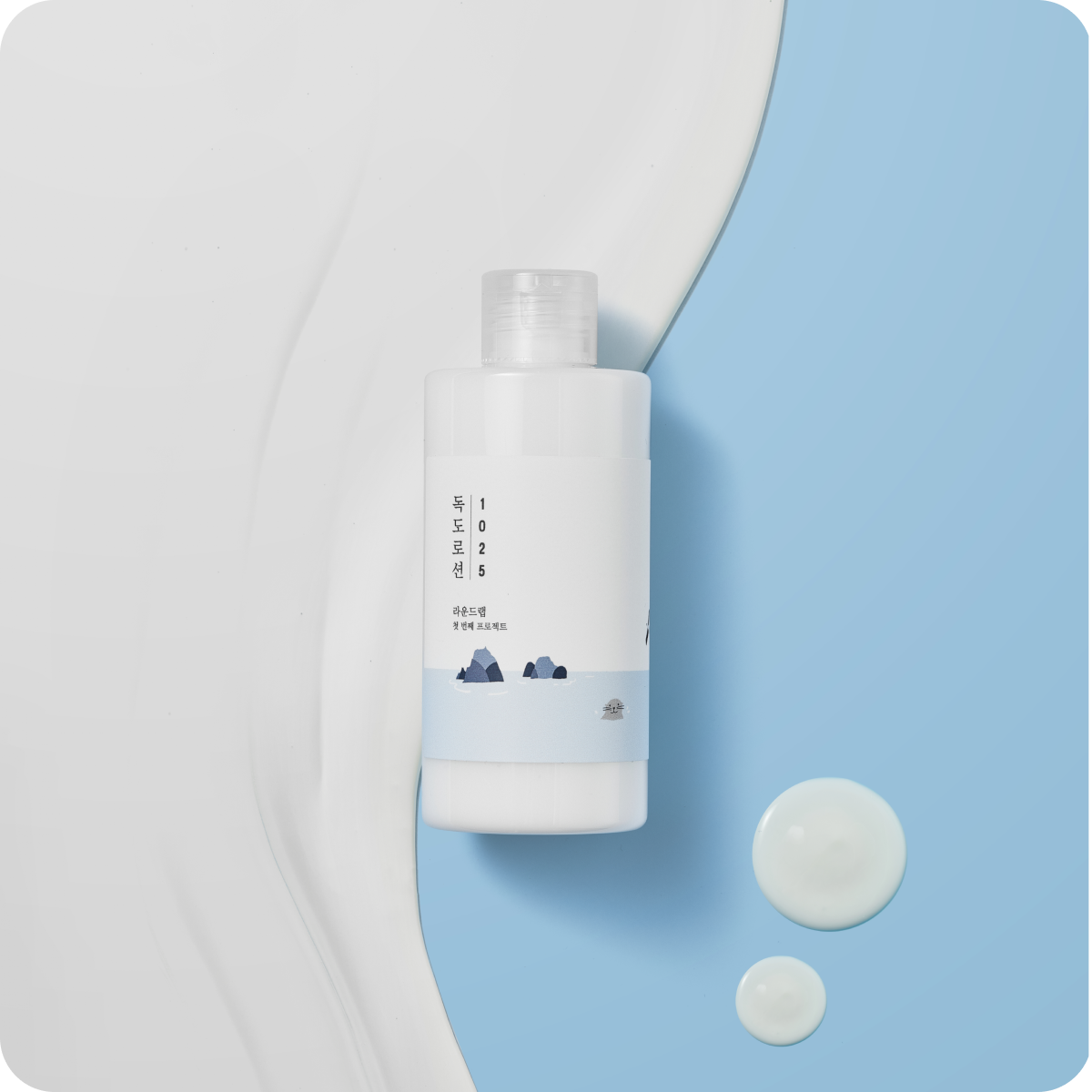 ROUND LAB 1025 Dokdo Lotion 200ml - Korean Moisturizing Toner for Dry & Sensitive Skin | Daily Hydration & Soothing Care for Face & Body