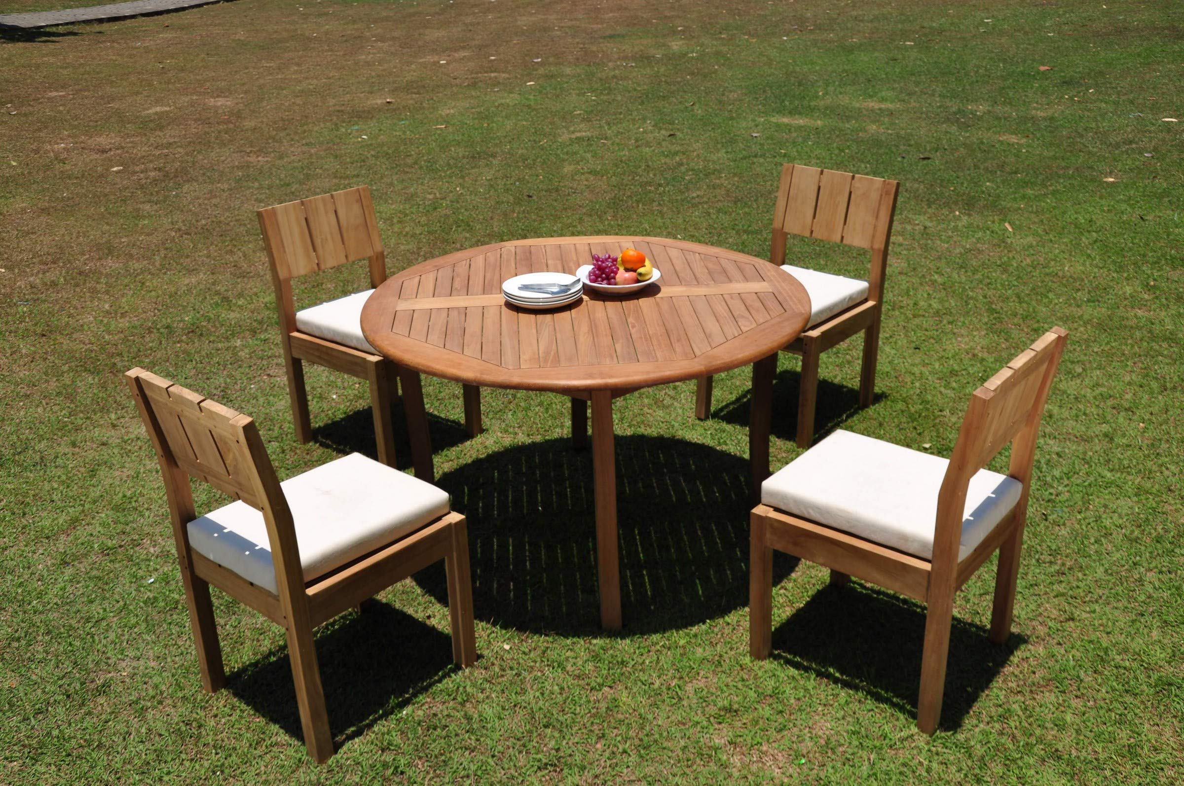 Premium 4-Piece Teak Wood Dining Set with 52