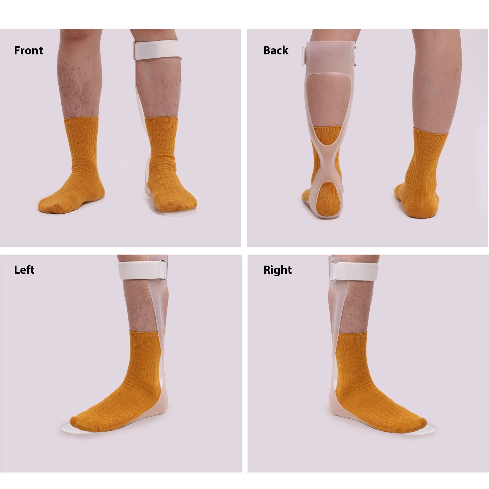 AFO Foot Drop Brace - Ankle Foot Orthosis for Stroke & Hemiplegia - Left/Right Support for Men & Women - Comfortable Walking with Shoes (Small, Left) - Ideal for Daily Mobility & Rehabilitation