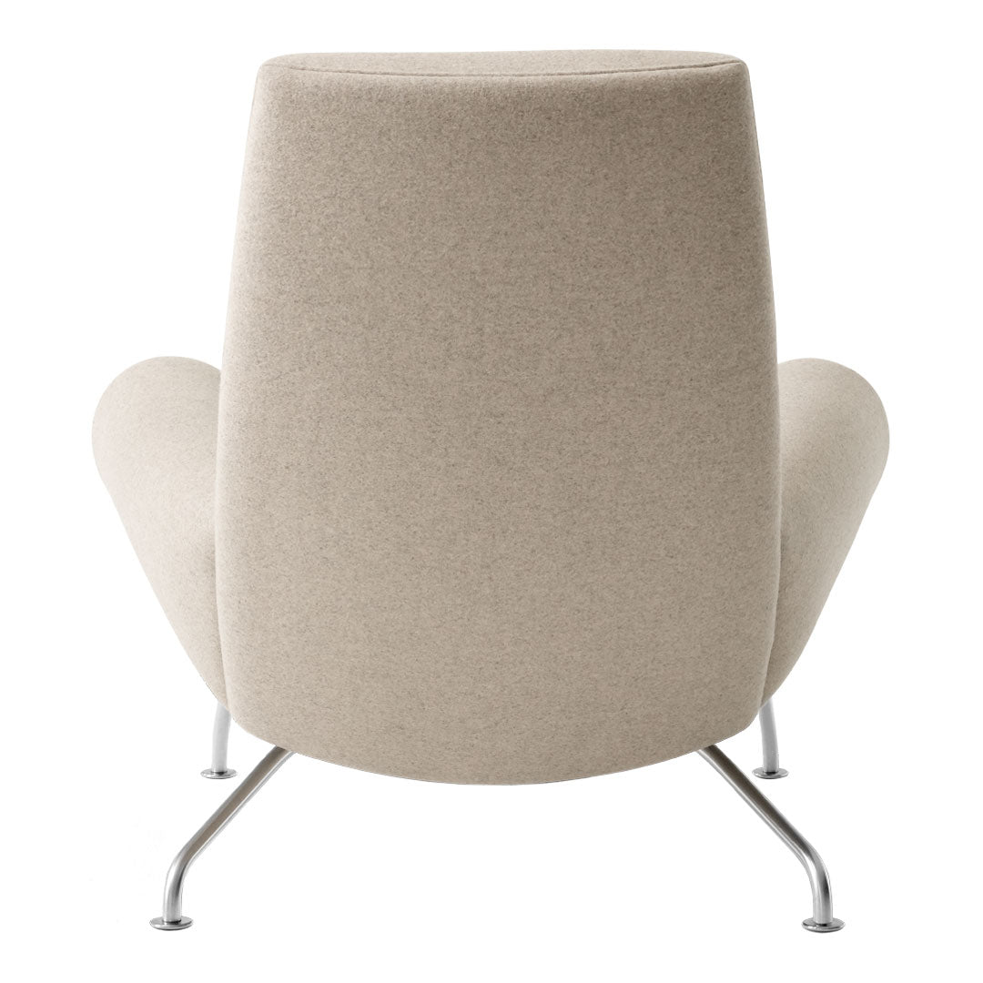 Erik Jørgensen Wegner Queen Chair - Mid Century Modern Lounge Chair with Teak Wood Frame & Leather Upholstery - Perfect for Living Room, Office or Reading Nook