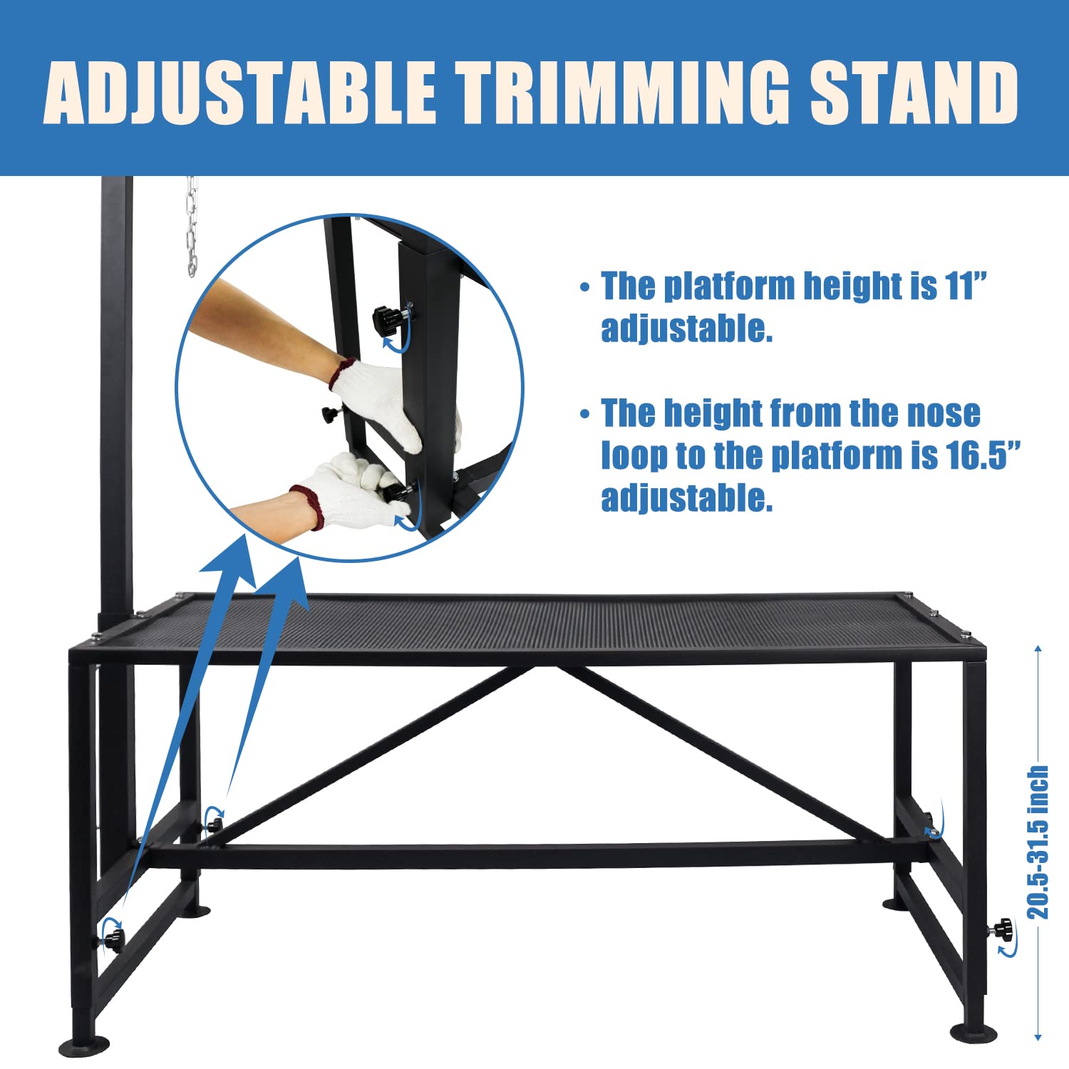 Adjustable Metal Goat Milking Stand for Sheep & Livestock - Heavy Duty Trimming & Shearing Stand with Adjustable Headpiece & Height (Black) - Perfect for Farm, Ranch & Homestead Use