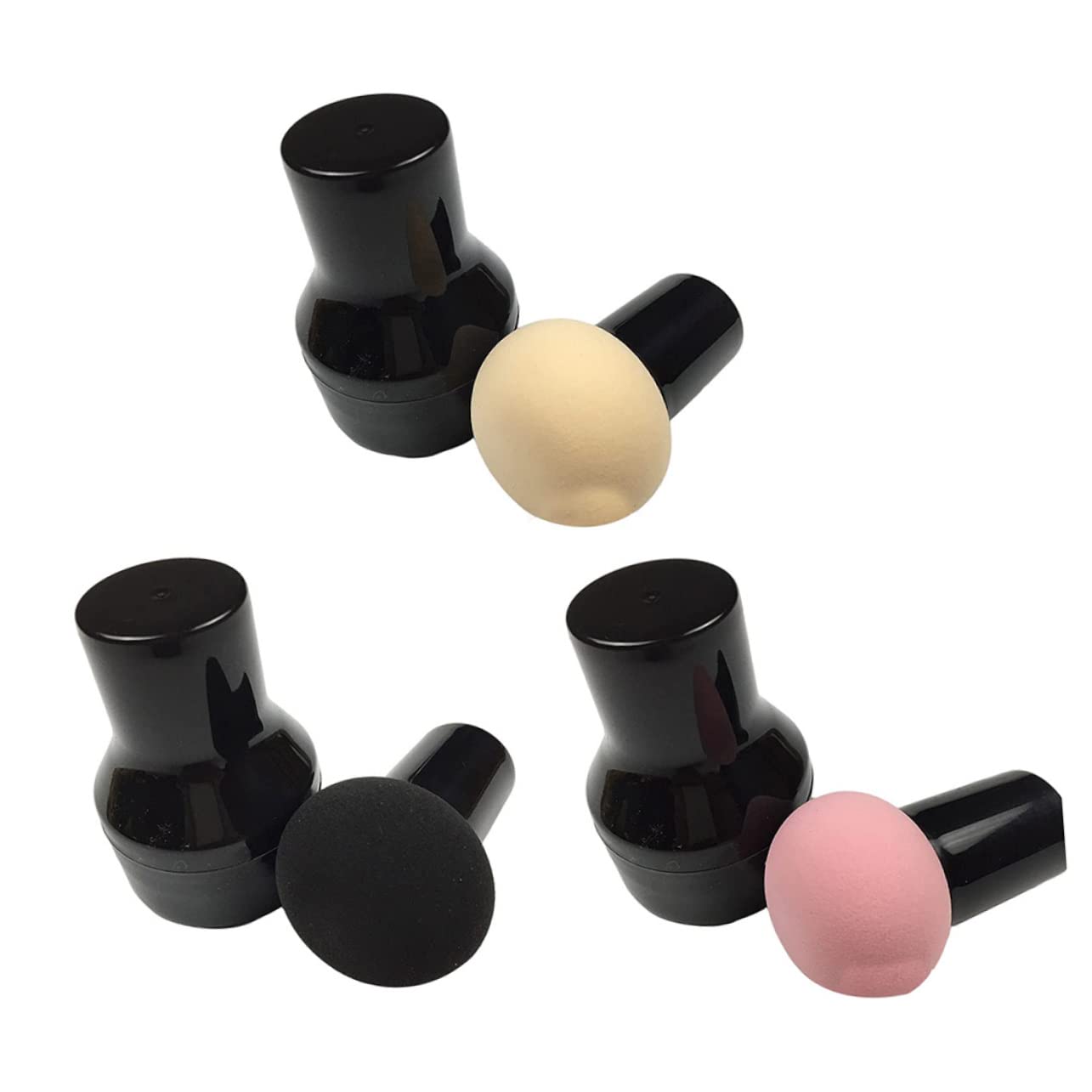 6-Pack Minkissy Mushroom Head Puff Cushion Foundation Sponges - Soft Makeup Beauty Blenders for Flawless Liquid & Cream Foundation Application - Perfect for Daily Makeup, Travel & Professional Use