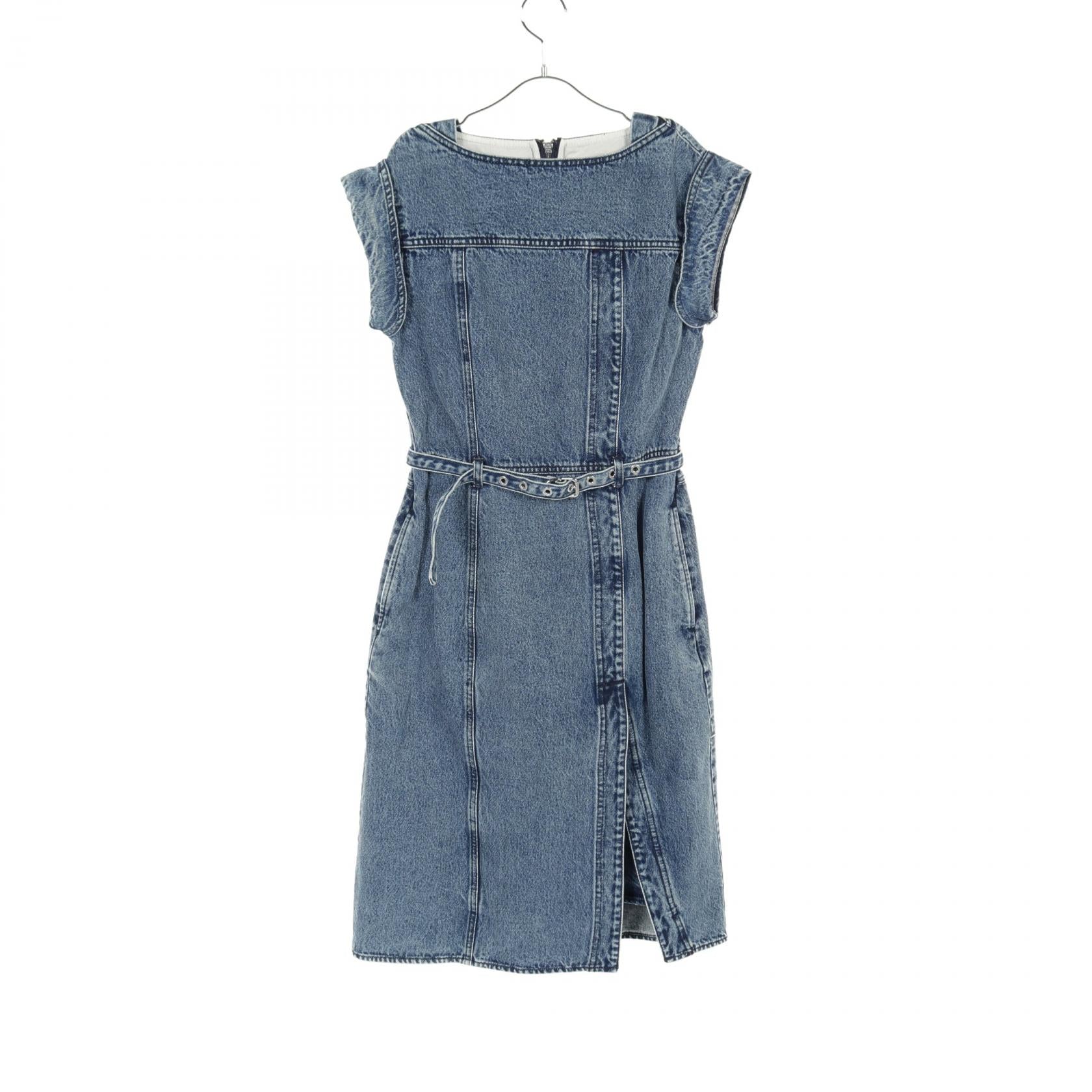 3.1 Phillip Lim Women's Belted Denim Dress - Casual Chic Denim Shirt Dress with Adjustable Waist Belt for Day to Night Wear | Perfect for Office, Date Night & Weekend Outings