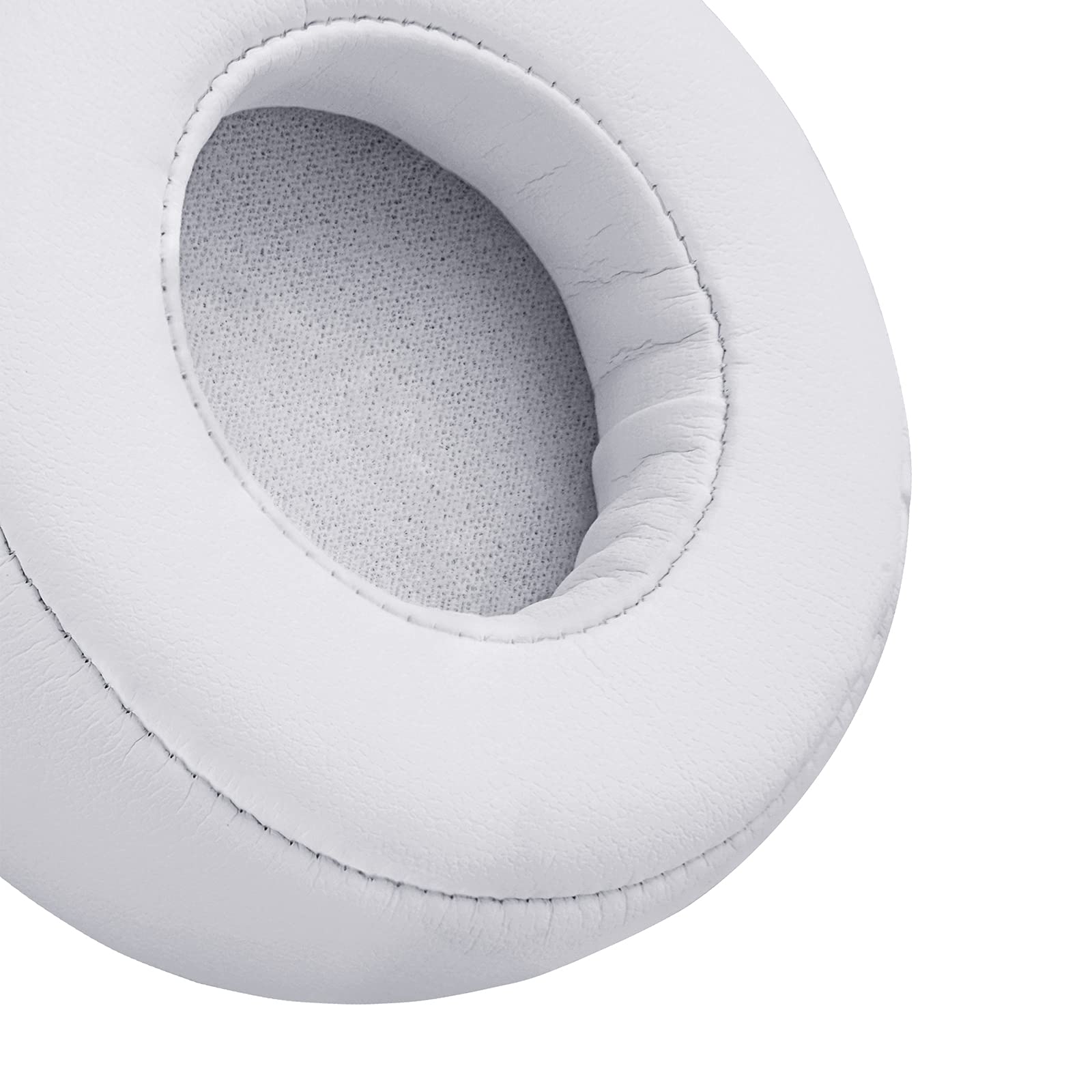 Geekria QuickFit Replacement Ear Pads for Monster Beats Pro Detox Headphones - Soft White Memory Foam Ear Cushions & Earpads - Perfect for Gaming, Music & Travel Comfort