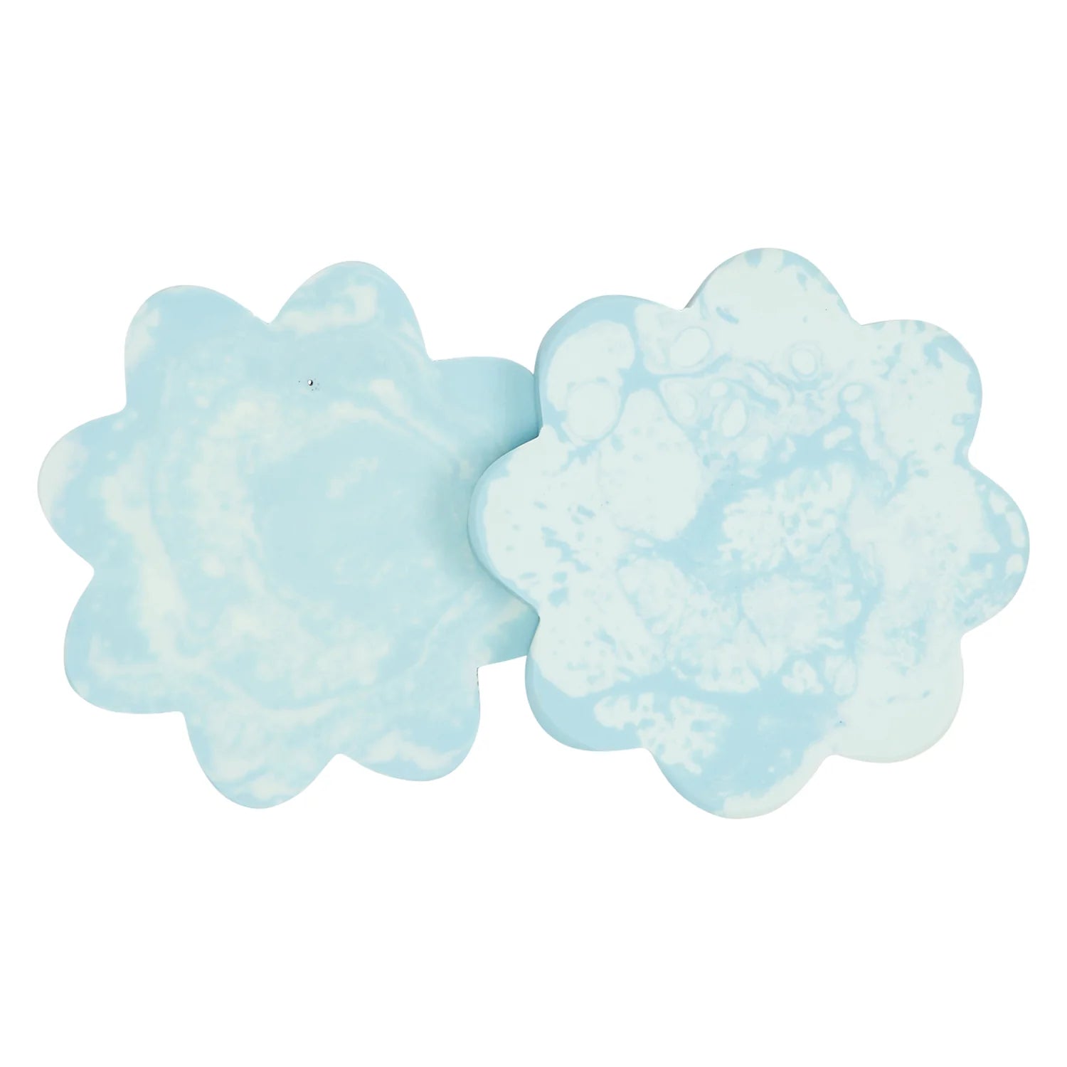 CECILIA Coasters Set of 2 - Spearmint Green Absorbent Tile Drink Coasters for Coffee Table, Bar, Dining Room & Home Decor