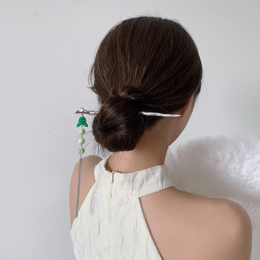 Vintage Hair Sticks with Tassels - Premium Bun Pins for Women, Perfect for Updos & Special Occasions
