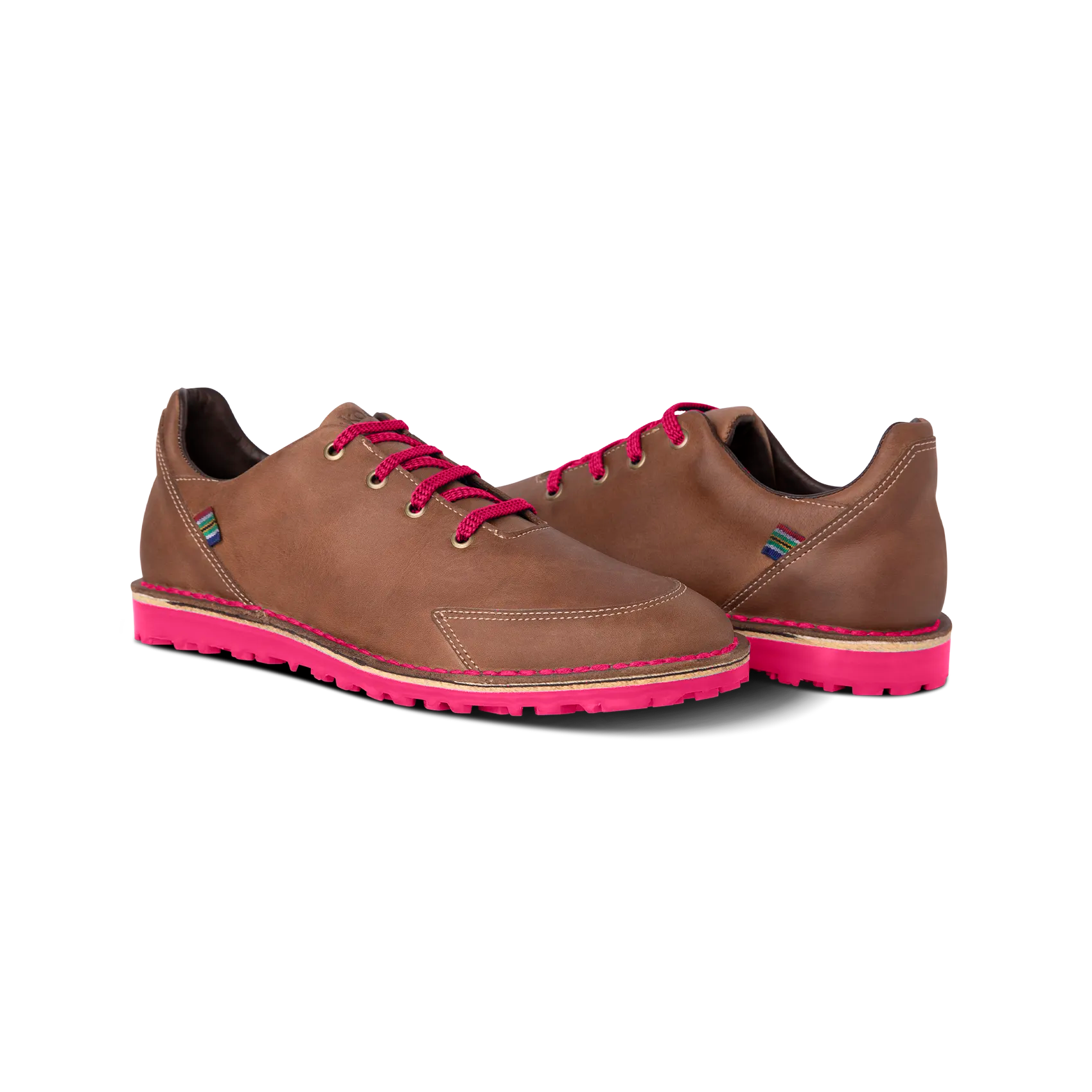Veldskoen Hadeda Loft Golf Shoes with Hot Pink Sole - Comfortable & Stylish Golf Footwear for Men & Women - Perfect for Golf Courses, Casual Wear & Outdoor Activities