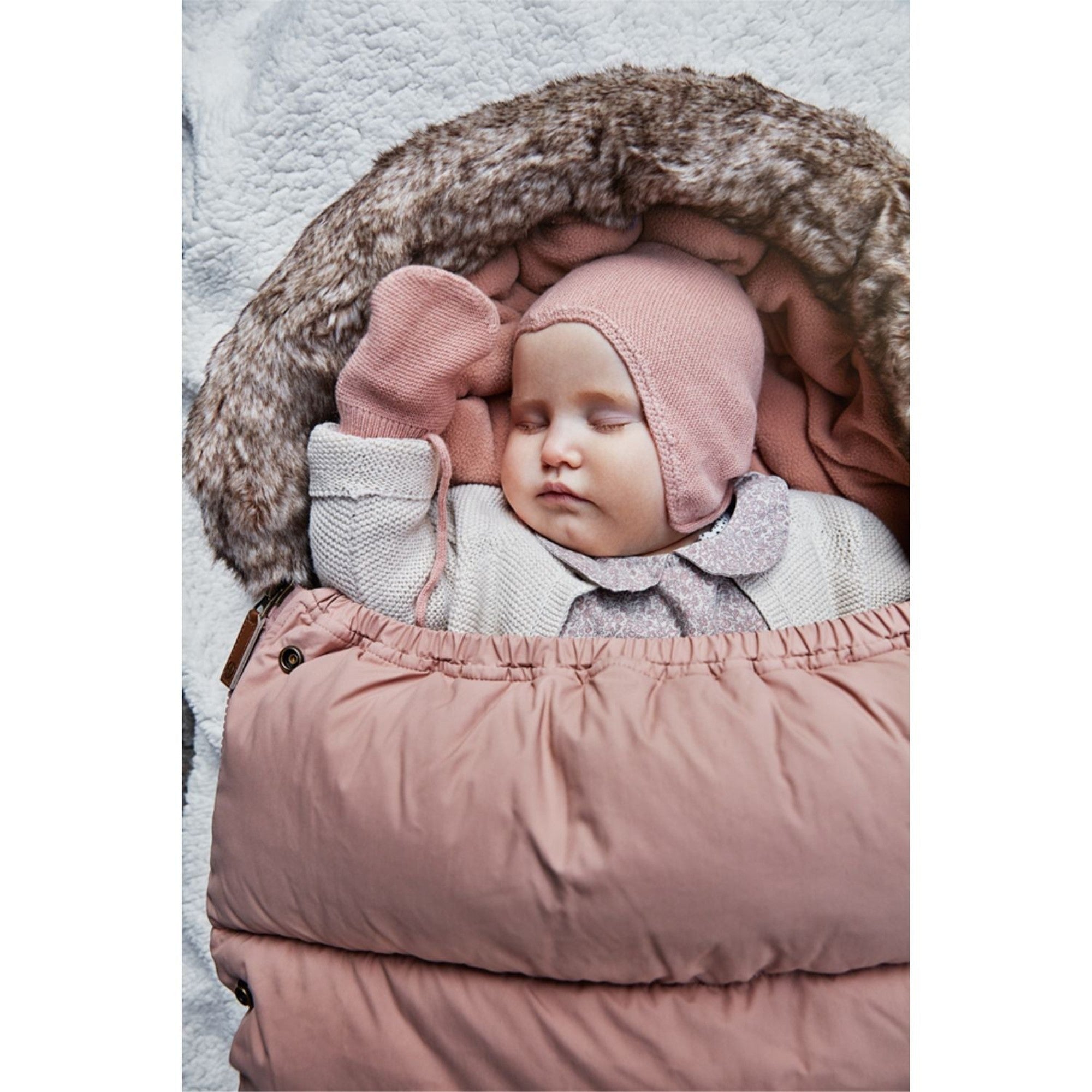 Elodie Details Faded Rose Baby Stroller Footmuff - Soft & Warm Winter Stroller Liner for Newborns & Toddlers - Perfect for Cold Weather Strolls, Shopping Trips & Outdoor Adventures