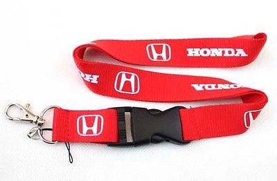 Original Honda Red & White Logo Lanyard - Durable & Stylish for Keys, ID Badges, and Event Passes - Perfect for Work, School, and Conventions
