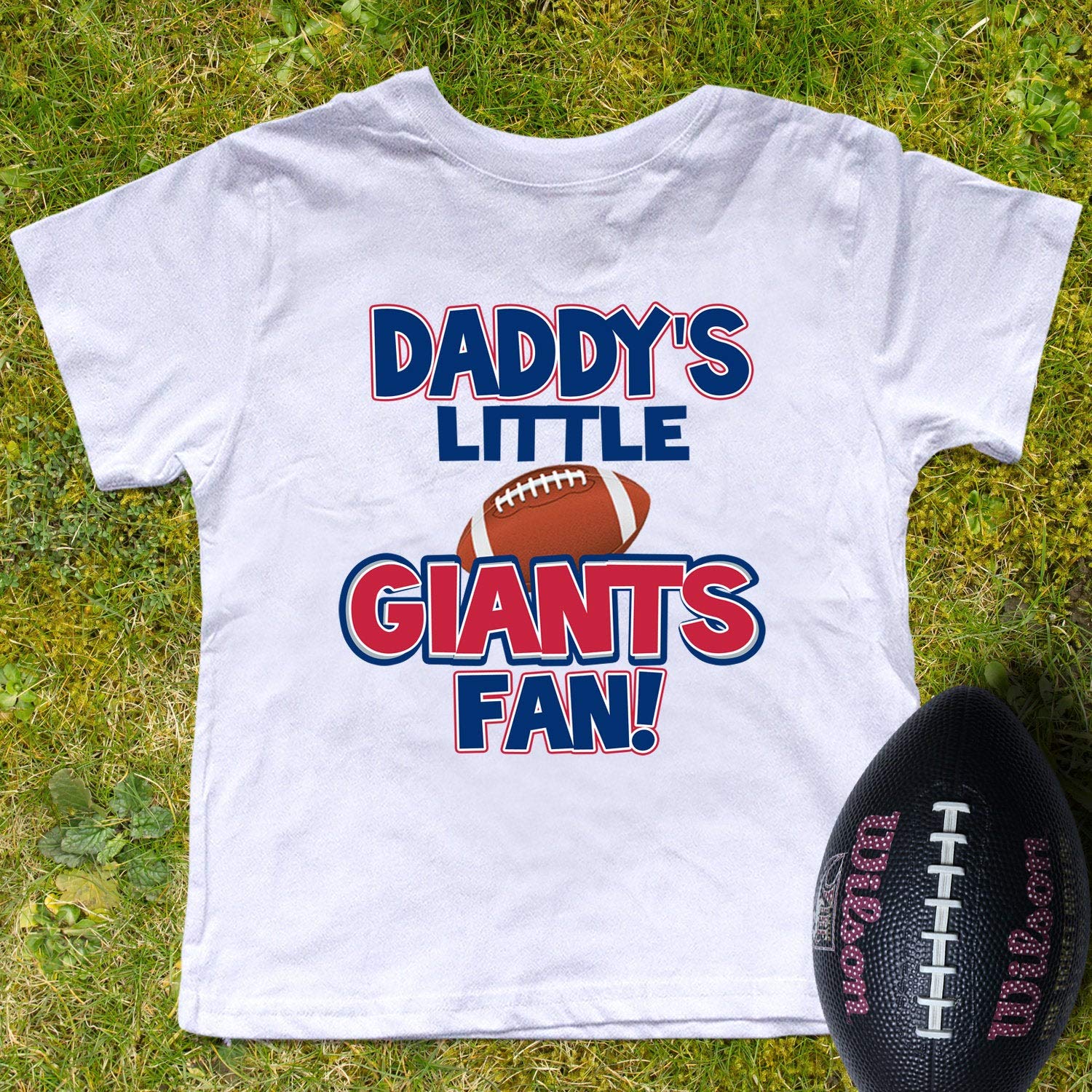 Daddy's Little Giants Fan Kids T-Shirt - Cute Baseball Fan Outfit for Boys & Girls - Perfect for Game Day, Family Photos & Sports Events