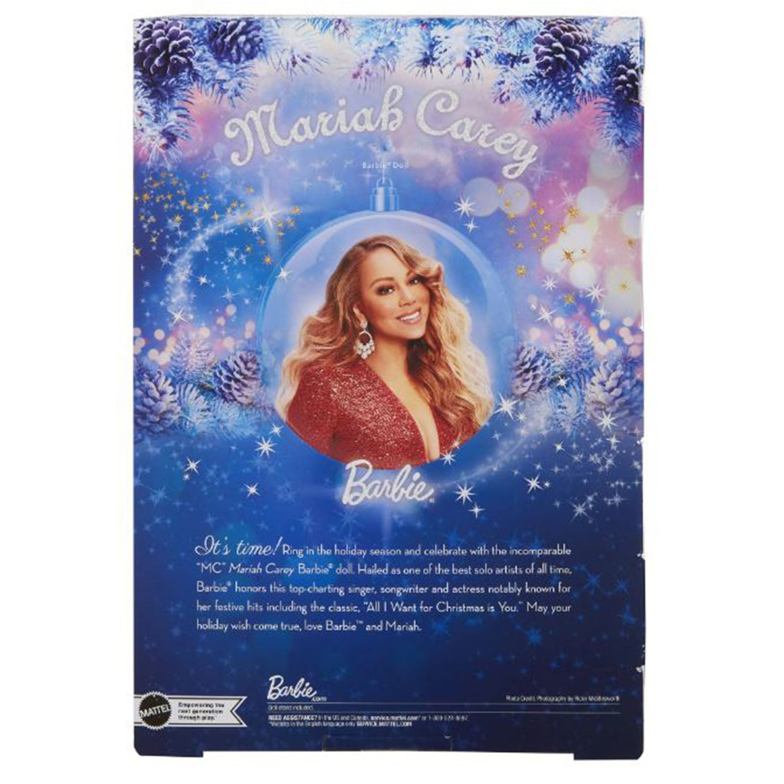 Barbie Signature Mariah Carey Holiday Doll - Collectible Fashion Doll for Christmas & Holiday Decorations - Perfect Gift for Barbie & Mariah Carey Fans