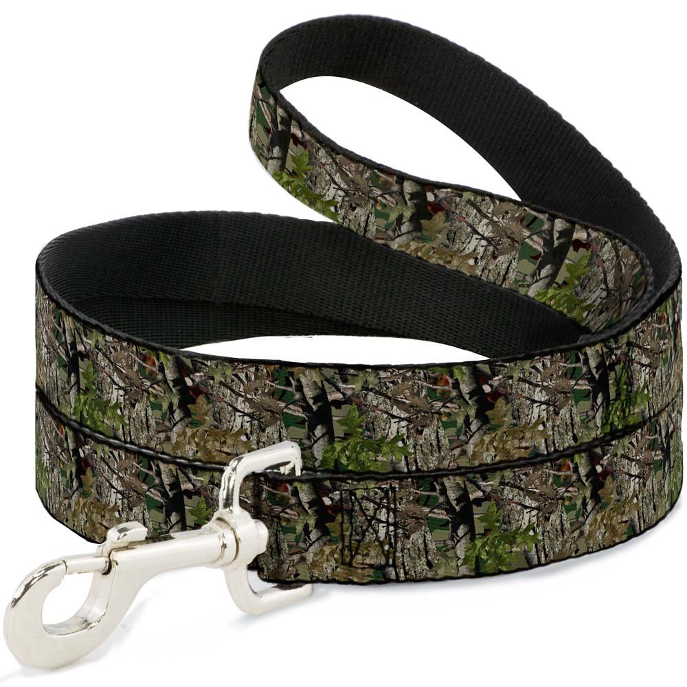 Buckle-Down 4FT Camo Hunting Dog Leash - 1 Inch Wide Heavy Duty Pet Lead for Outdoor Adventures, Hiking & Training - Durable Reflective Nylon Dog Leash for Medium & Large Dogs