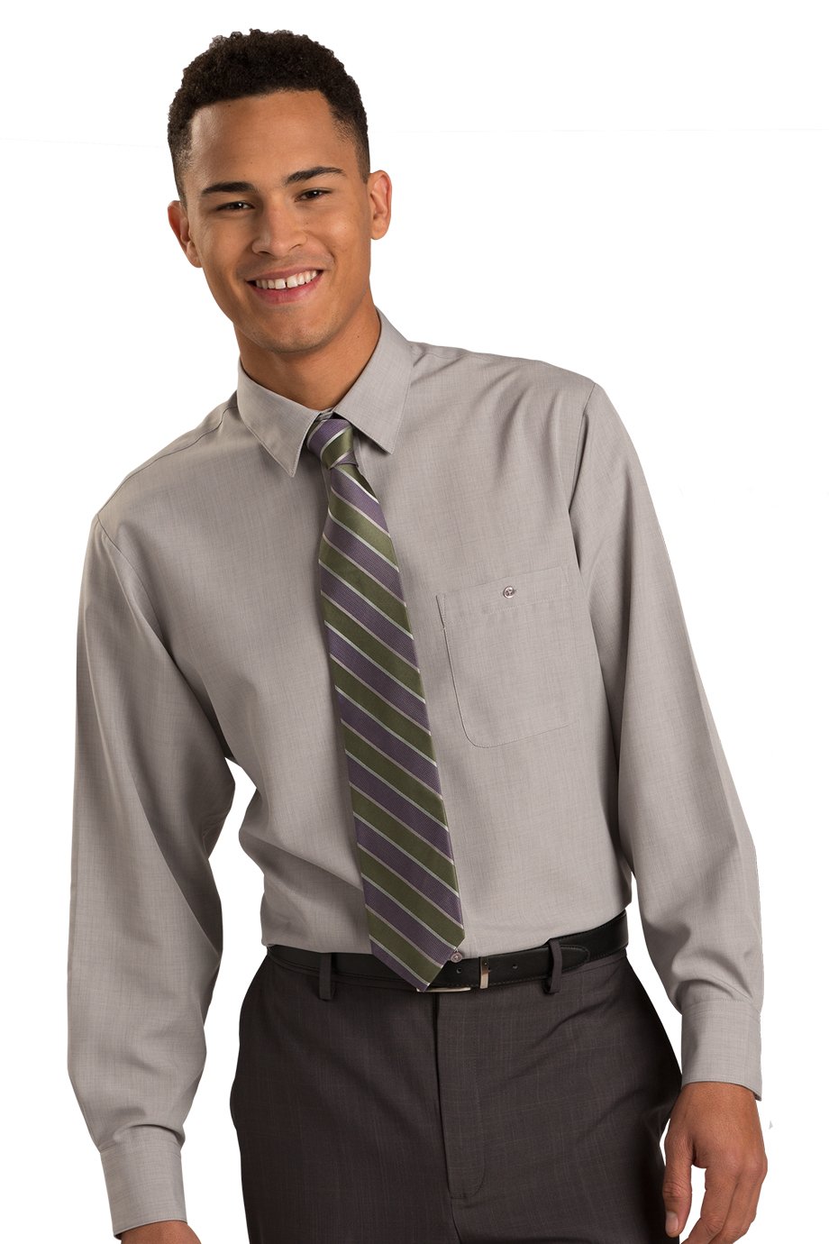 Edwards Batiste Shirt for Men - Premium Platinum Color XXX-Large Tall Size - Perfect for Business Casual, Office Wear & Formal Occasions
