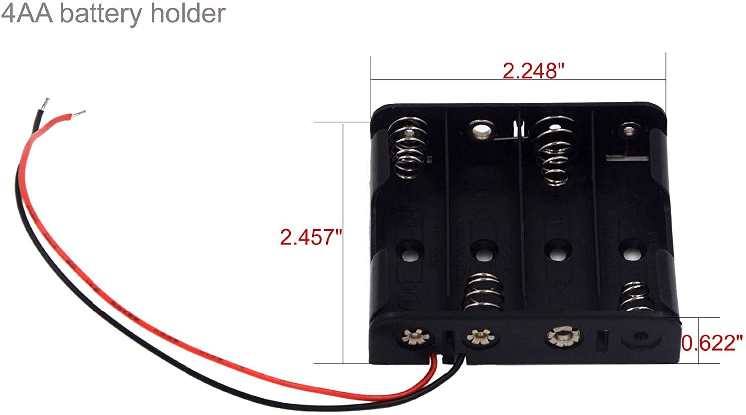 8-Pack AA & AAA Battery Holders Set - Includes 1/2/3/4-Slot AA & AAA Battery Organizers - Durable Plastic Battery Storage for Home, Office, Toys & Electronics (Ideal for Flashlights, Remote Controls & More)