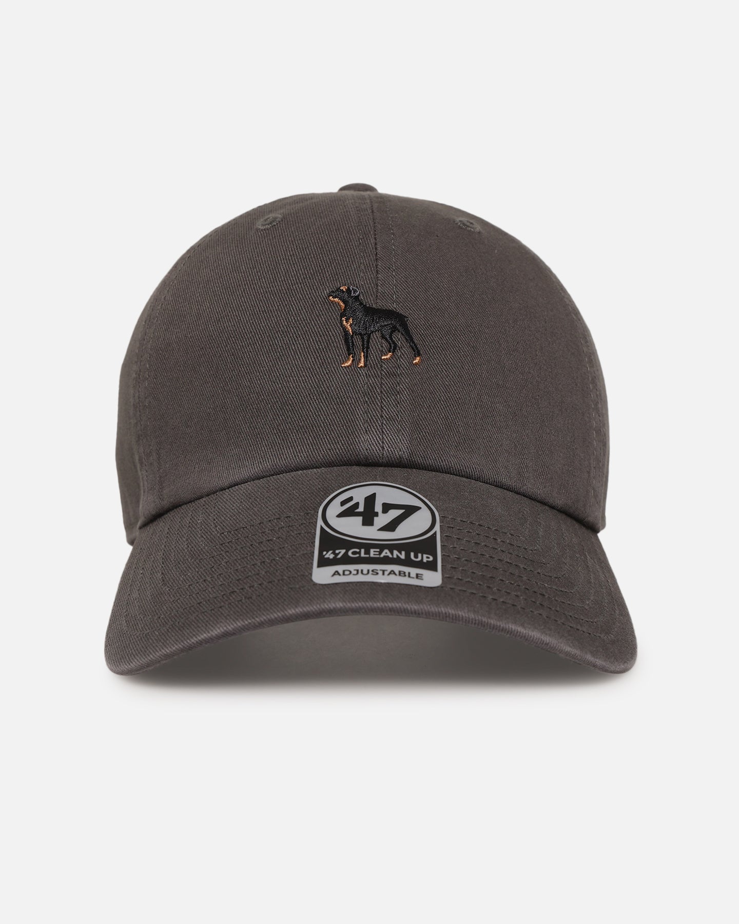 47 Brand Rottweiler Dog Collection Adjustable Strapback Hat - Charcoal Gray for Men's Casual Wear & Outdoor Activities