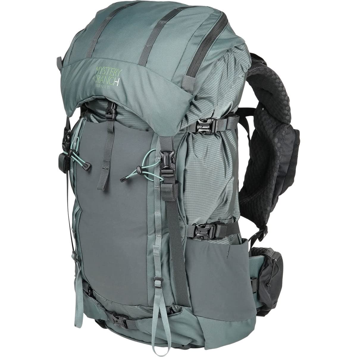 Mystery Ranch Bridger 45L Hiking Backpack - Mineral Gray Medium Size | Durable Weekender Travel & Outdoor Adventure Backpack for Camping, Trekking & Daily Commute