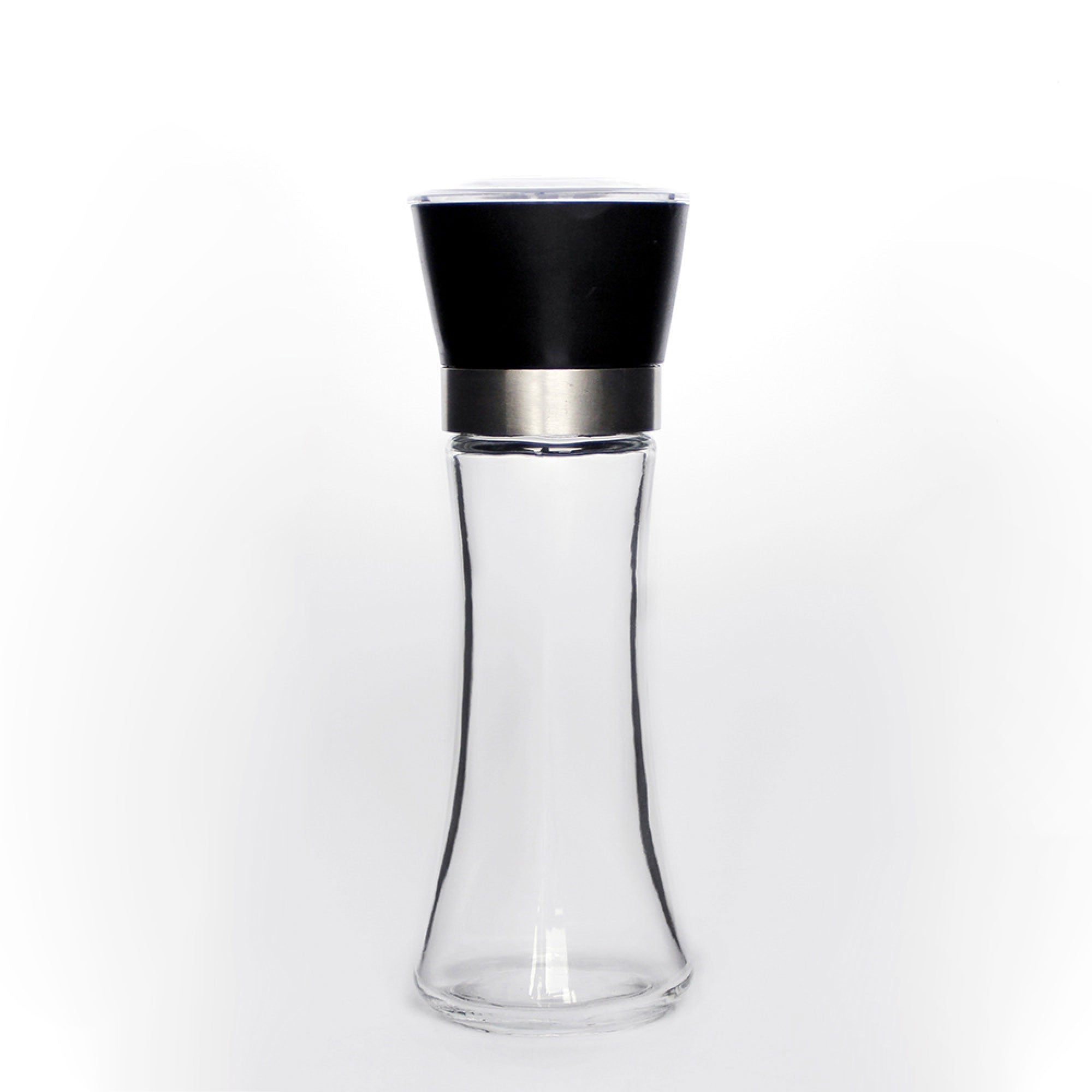 Premium 10-Pack 180ml Glass Salt and Pepper Grinder Set - 18cm Tall Adjustable Ceramic Core Spice Mill for Kitchen, Dining Table & Restaurant Use