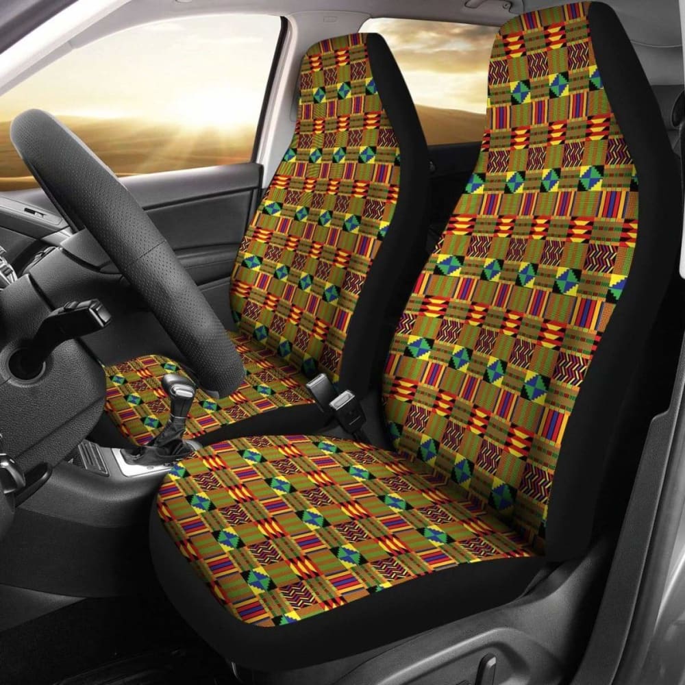 Stylish African Print Car Seat Covers - Premium Universal Fit for Cars, SUVs & Trucks - Perfect for Home, Office & Travel Use