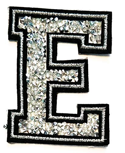 Silver Crystal Letter E