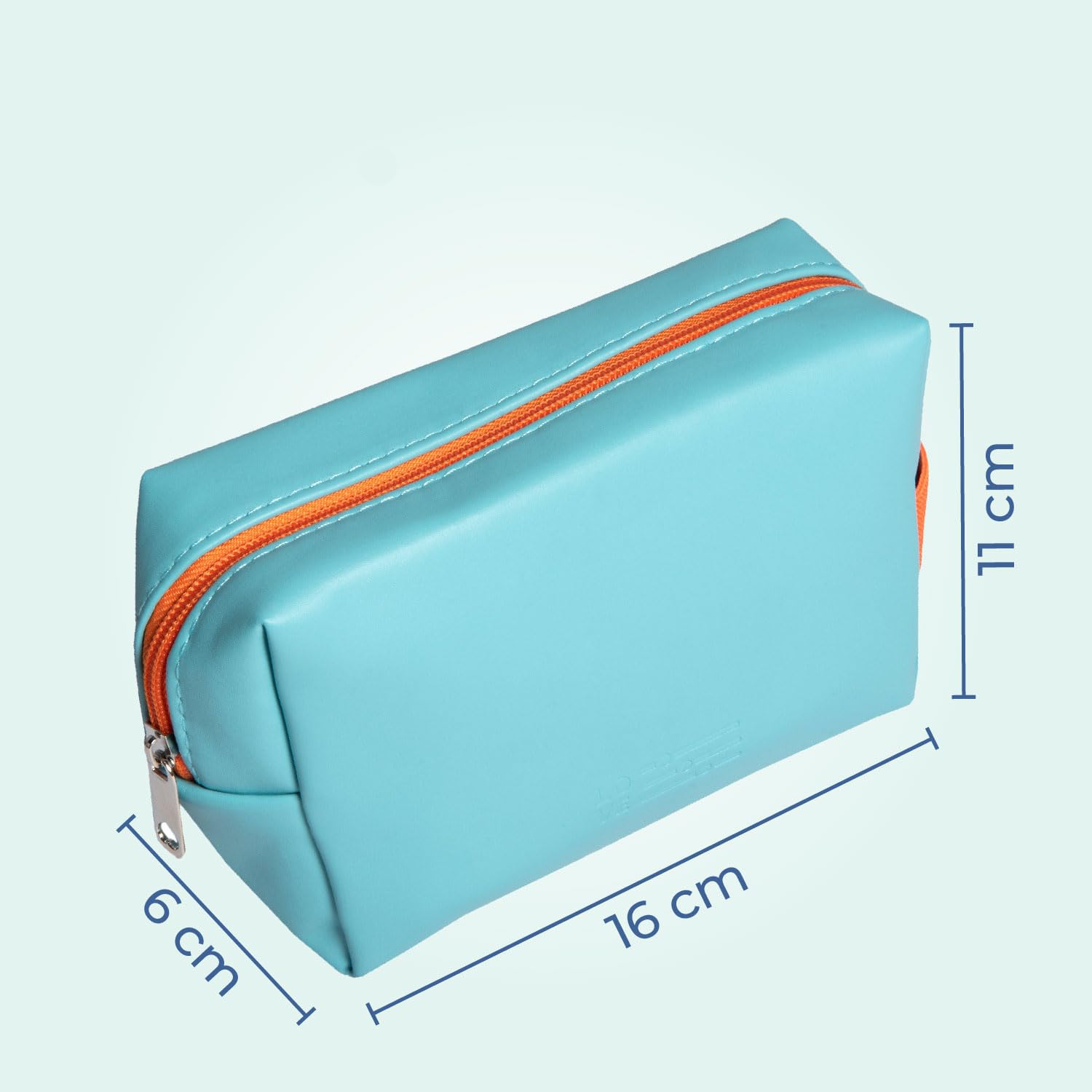 FASTUNBOX Large Capacity Waterproof Cosmetic Travel Bag - Makeup Organizer Storage Pouch for Women, Sky Blue (Small) | Perfect for Air Travel, Gym & Weekend Getaways