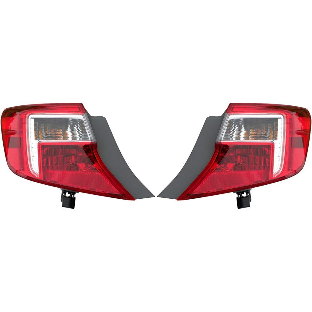 2012-2014 Toyota Camry Tail Light Assembly Pair - CAPA Certified Replacement for Driver & Passenger Side (Fits TO2804114) - Includes Bulbs for Easy Installation | Perfect for Night Driving & Vehicle Safety Upgrades