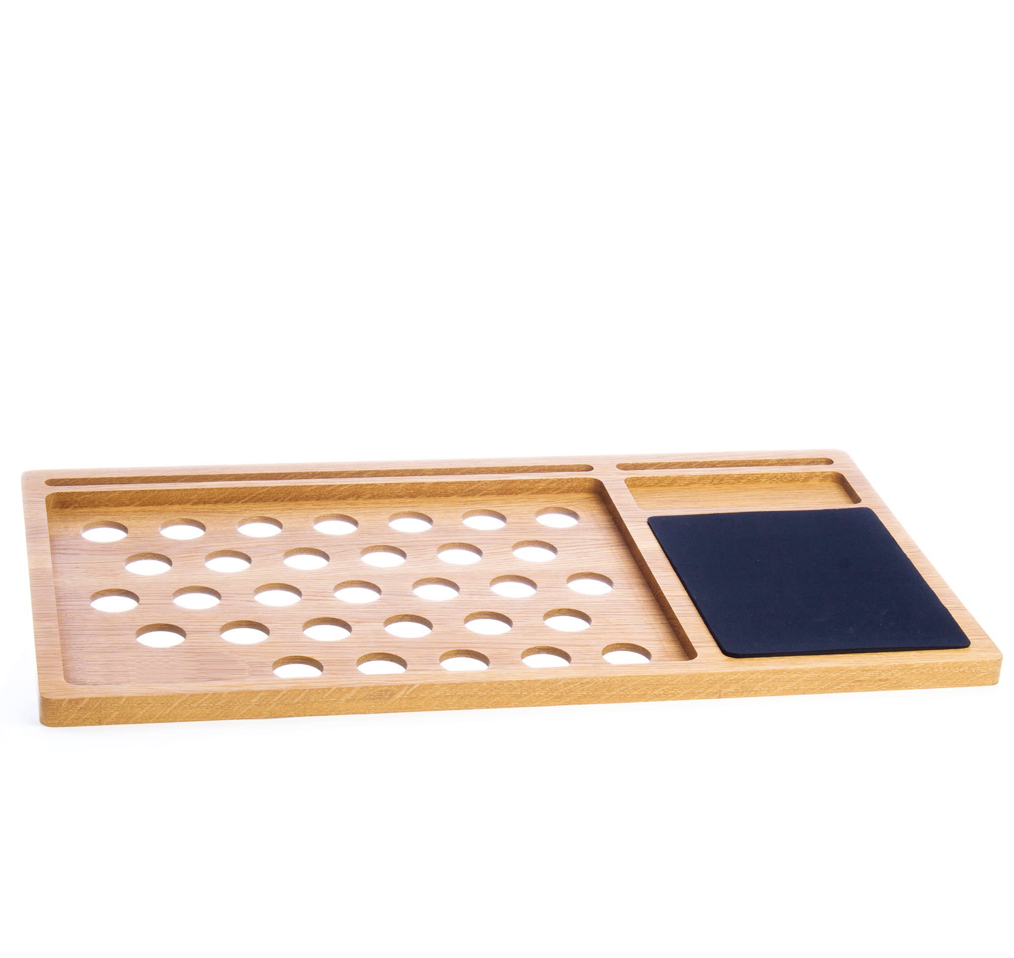 Personalized Solid Oak Wood Lap Desk with Mouse Pad & Slots for iMac, iPhone, Laptop Stand | Portable Workstation for Office, Home, Bed, Couch | Perfect Gift for Men, Women, Professionals & Students