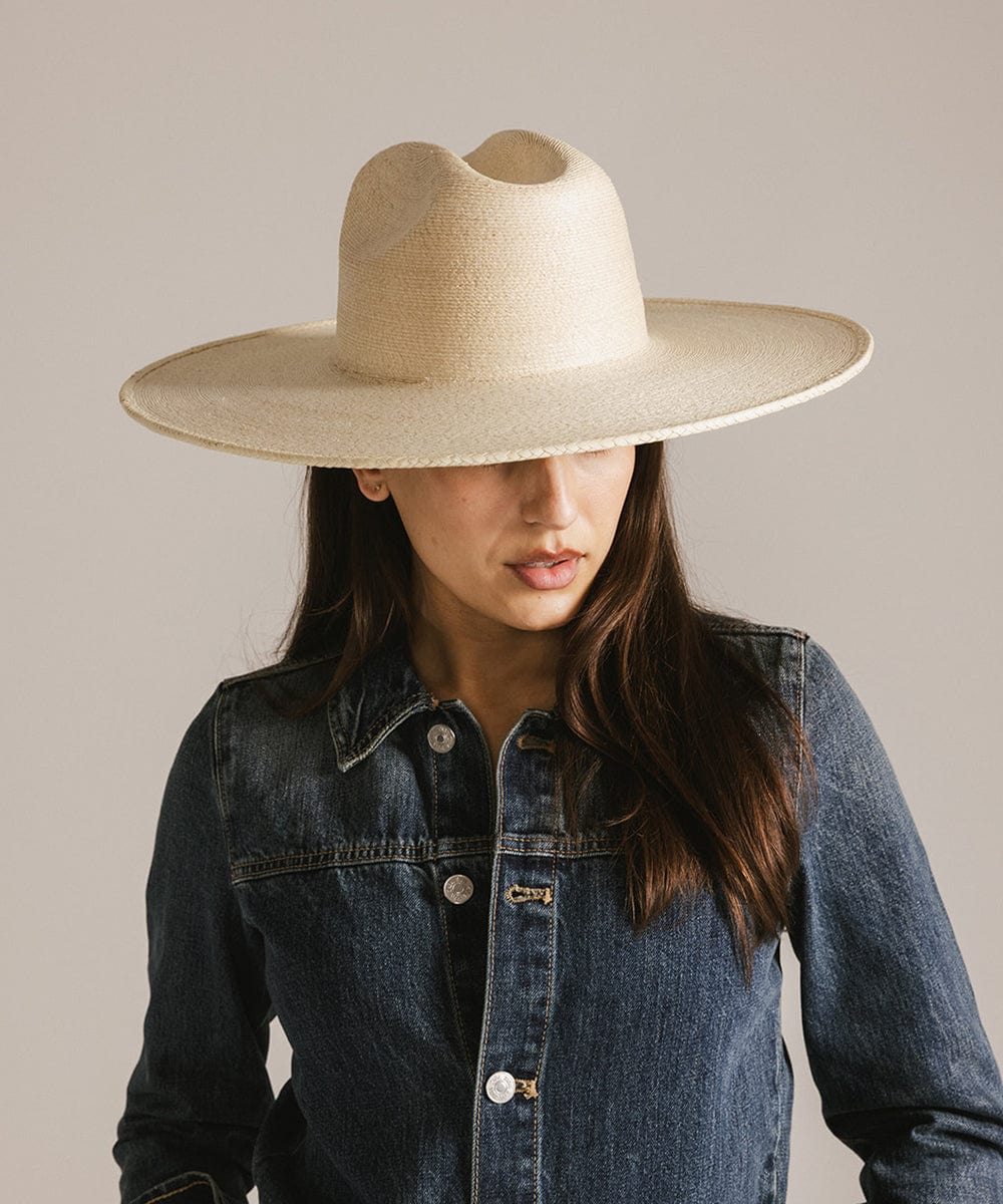 Stylish Tate Western Wide Brim Straw Hat for Women - Summer Beach Sun Hat with UPF Protection - Perfect for Outdoor, Vacation, and Country Music Festivals