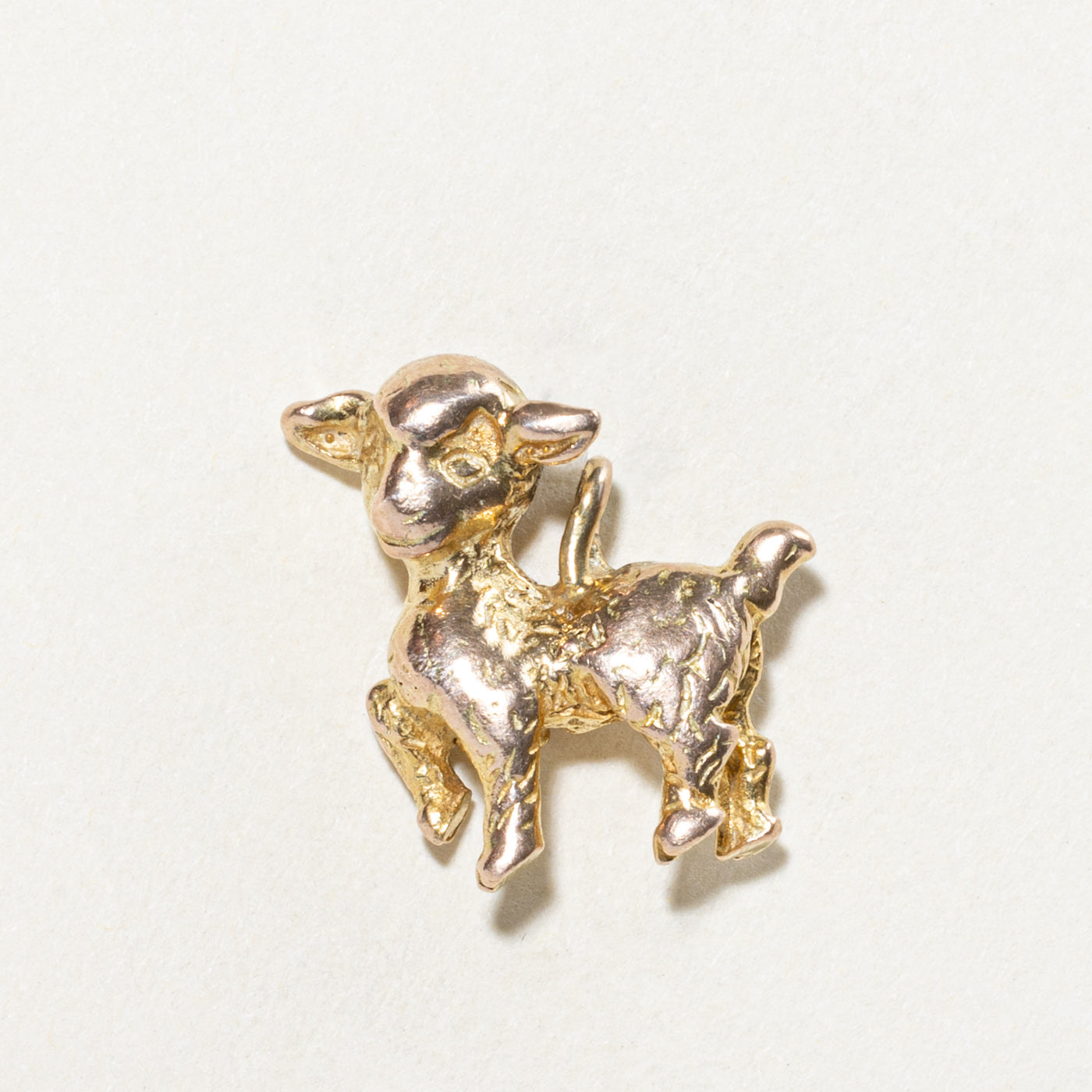 9K Yellow Gold Lamb Charm Pendant Necklace - Dainty & Elegant Jewelry for Women & Girls - Perfect for Birthdays, Gifts & Everyday Wear