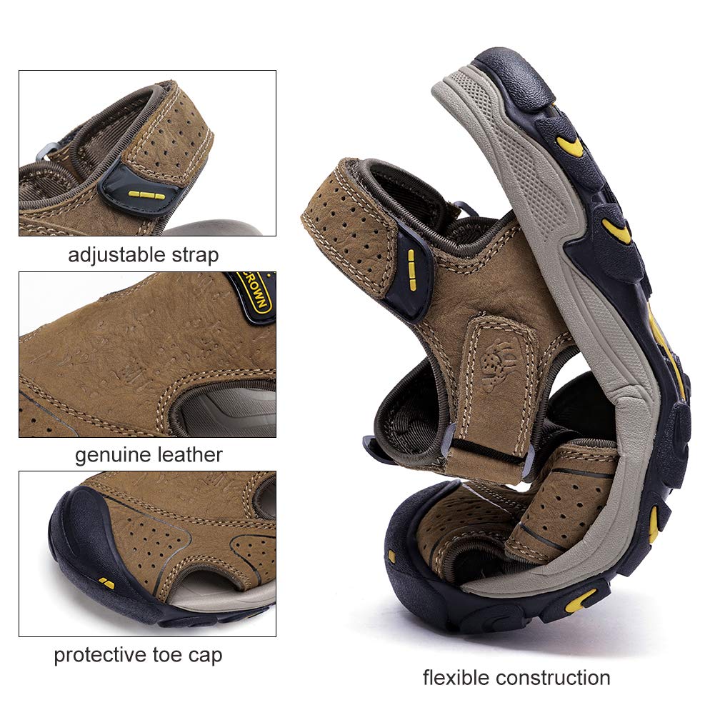 CAMEL CROWN Men's Waterproof Hiking Sandals for Outdoor & Beach - Size 7-12
