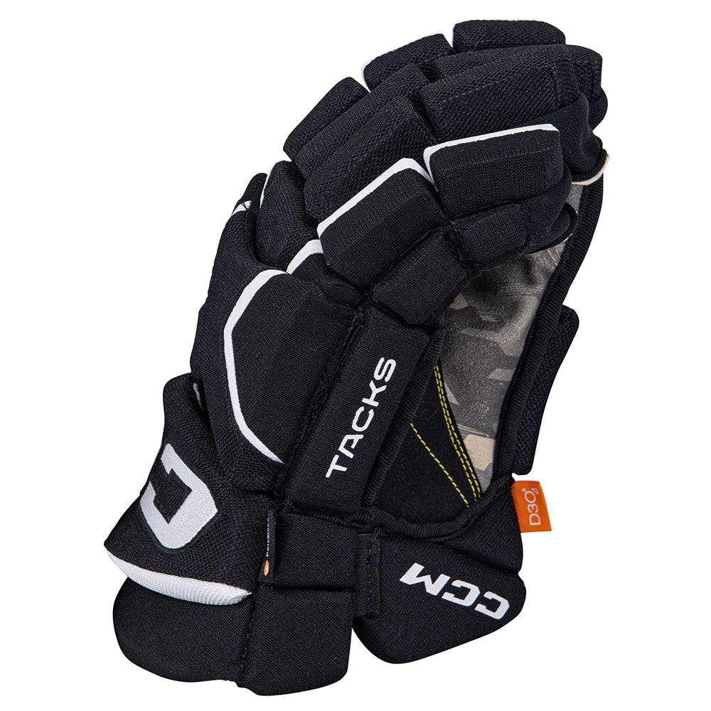 CCM Tacks Vector Premier 2022 Junior Ice Hockey Gloves - Protective Youth Hockey Gear for Practice & Games - Perfect for Youth League Players & Training Sessions