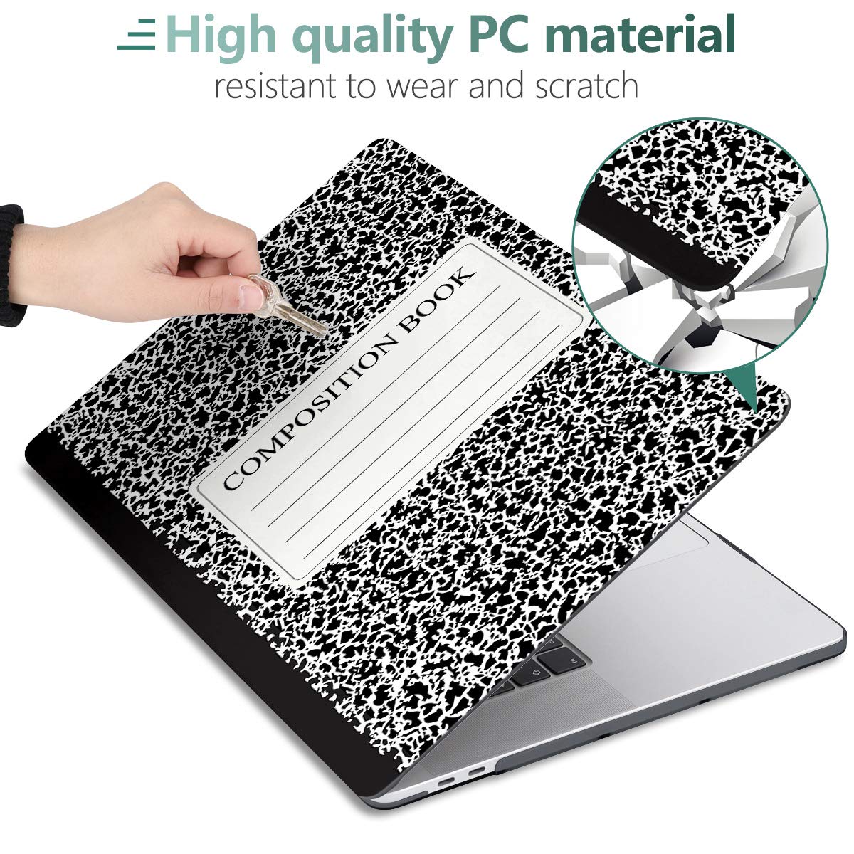 Durable Hard Plastic Case for MacBook Pro 16 inch (2019-2020 Model A2141) - Slim Protective Shell Cover Compatible with Retina Display & Touch Bar (Includes Touch ID) - Perfect for School, Office, Travel & Everyday Use