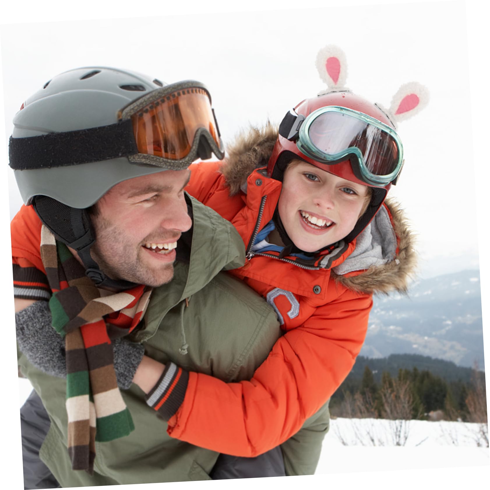 SKISUNO Motorcycle Helmet Ears Accessories - Cute Rabbit Ear Decor for Boys, Girls & Adults - Perfect for Bike Rides, Costume Parties & Cosplay Events