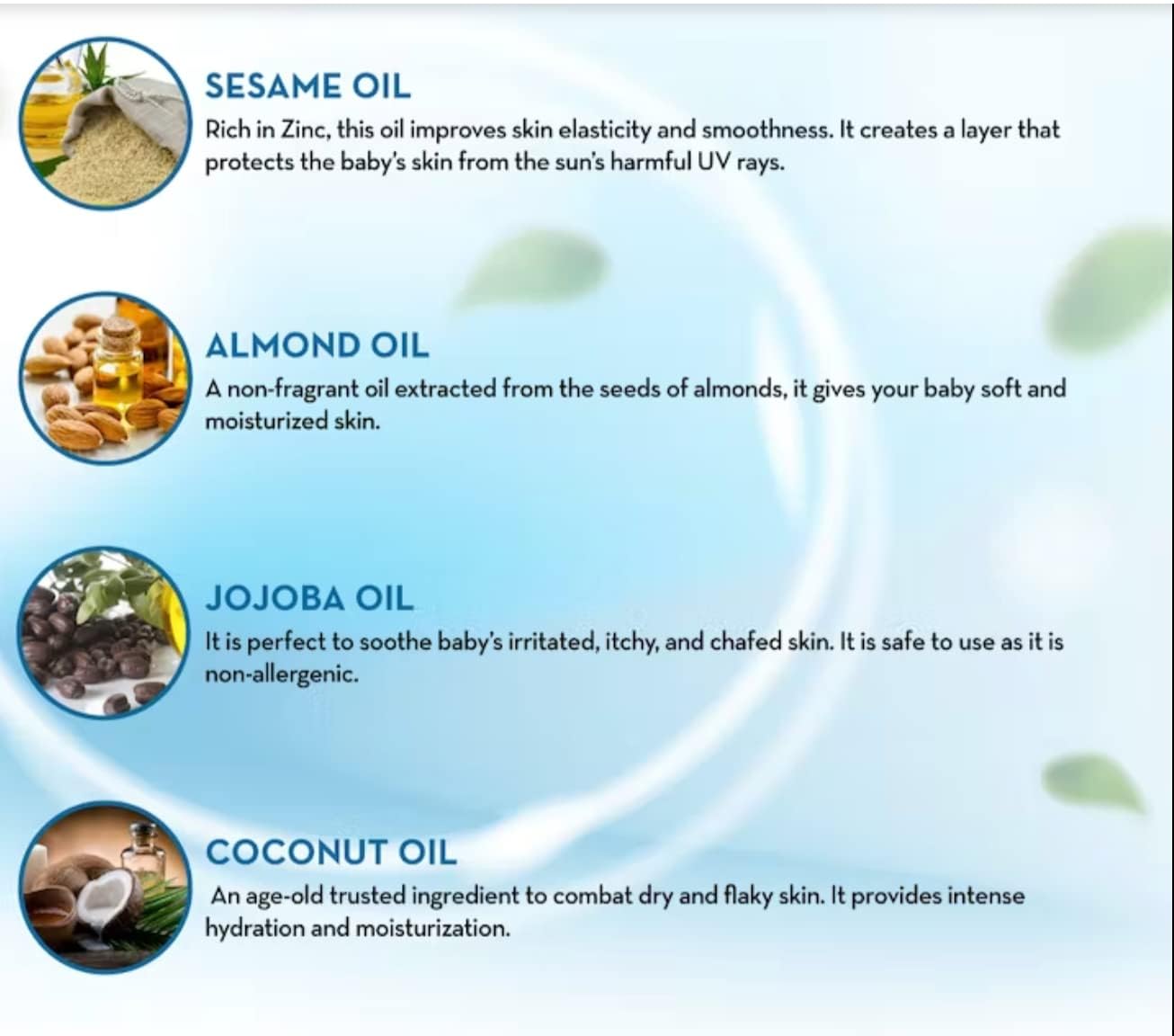 Mamaearth Soothing Baby Massage Oil 200ml - Natural Blend with Sesame, Almond & Jojoba Oil for Skin Healing & Immunity | Gentle, Lightweight, Non-Staining | Perfect for Newborns, Toddlers & Daily Baby Care Routine