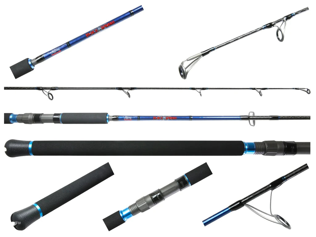 Jigging World Black Widow Spinning Popping Rod - Premium Saltwater Fishing Rod for Surf Casting & Offshore Angling - Perfect for Popping, Jigging & Casting Lures in Deep Sea Fishing