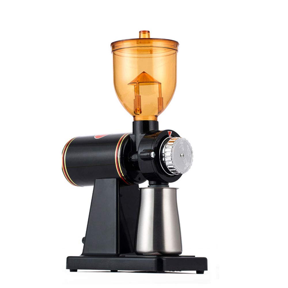 Premium Electric Coffee Grinder - Adjustable Coarseness for Espresso, French Press & Drip Coffee - Stainless Steel Blades - Quiet & Powerful Bean to Powder Grinding Machine (Black) - Perfect for Home, Office & Coffee Shops