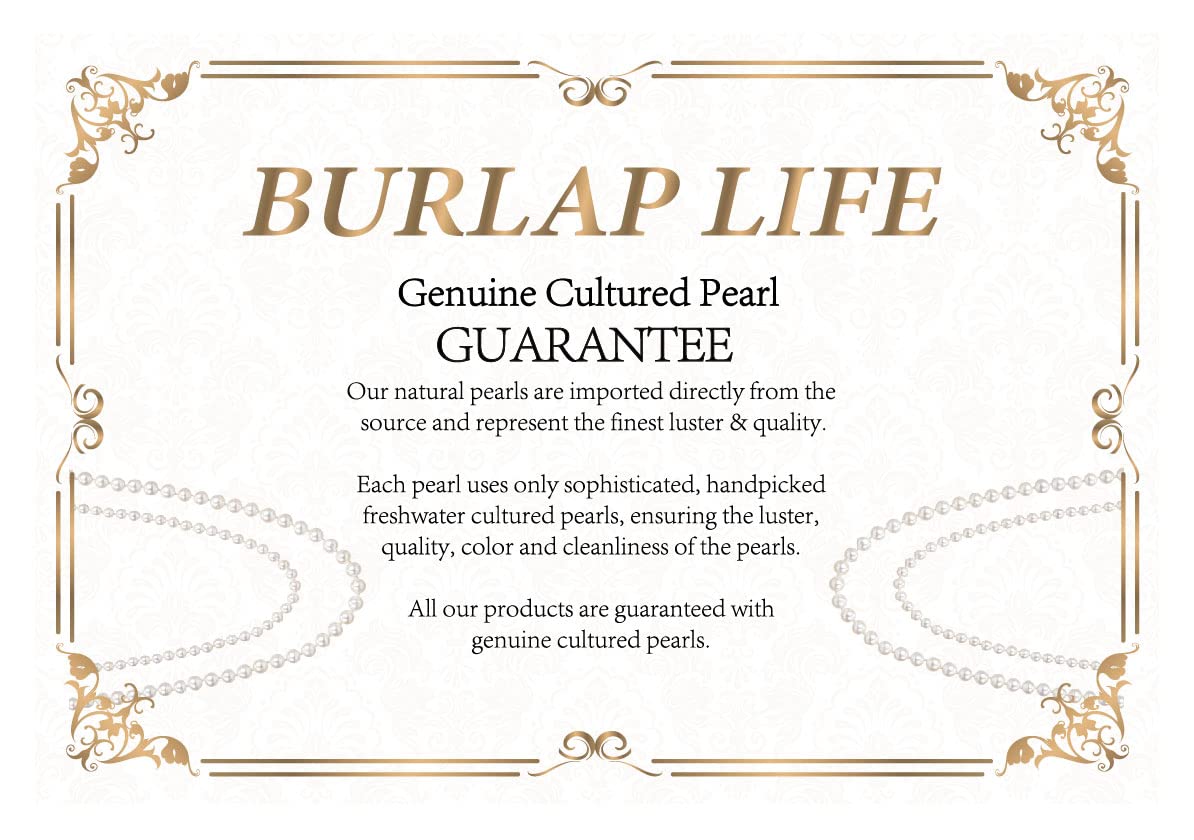 AAAAA Quality Freshwater Cultured Pearl Necklace for Women - Genuine Real Pearl Strand, Elegant Fine Jewelry Gift for Her - Perfect for Weddings, Parties & Special Occasions