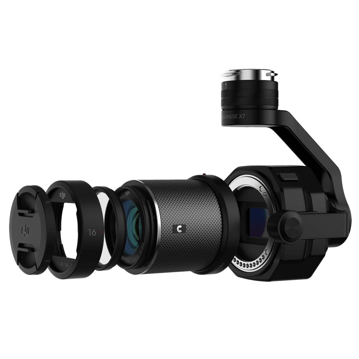 DJI Zenmuse X7 Professional Cinema Camera (No Lens Included) - 4K Super 35 Sensor, 14+ Stops Dynamic Range for Aerial Filmmaking & Commercial Photography