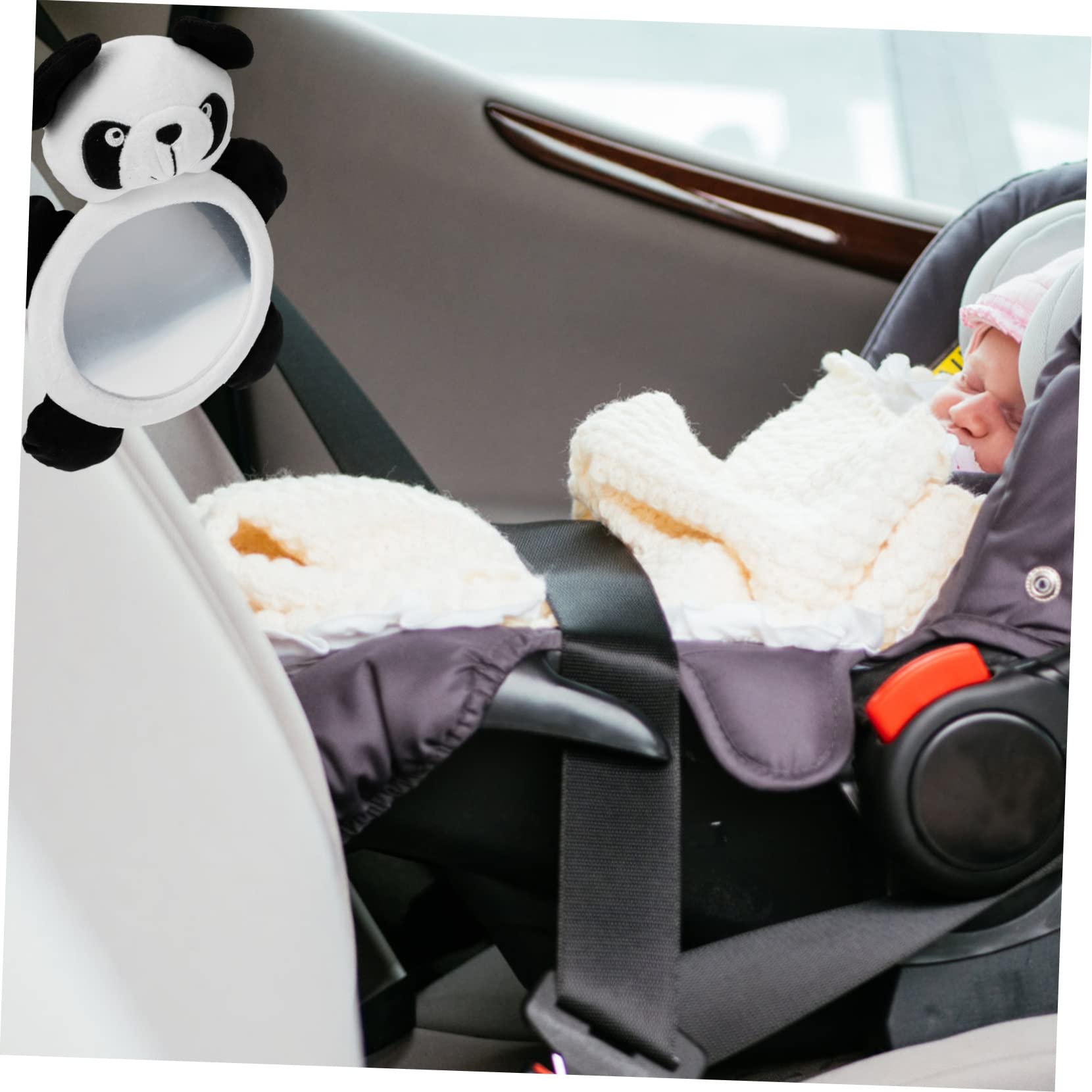 Wakauto Acrylic Car Mirror Toys for Kids - Safe Rear-Facing Car Seat Mirror for Babies & Toddlers - Perfect for Entertaining and Monitoring Your Child on Road Trips