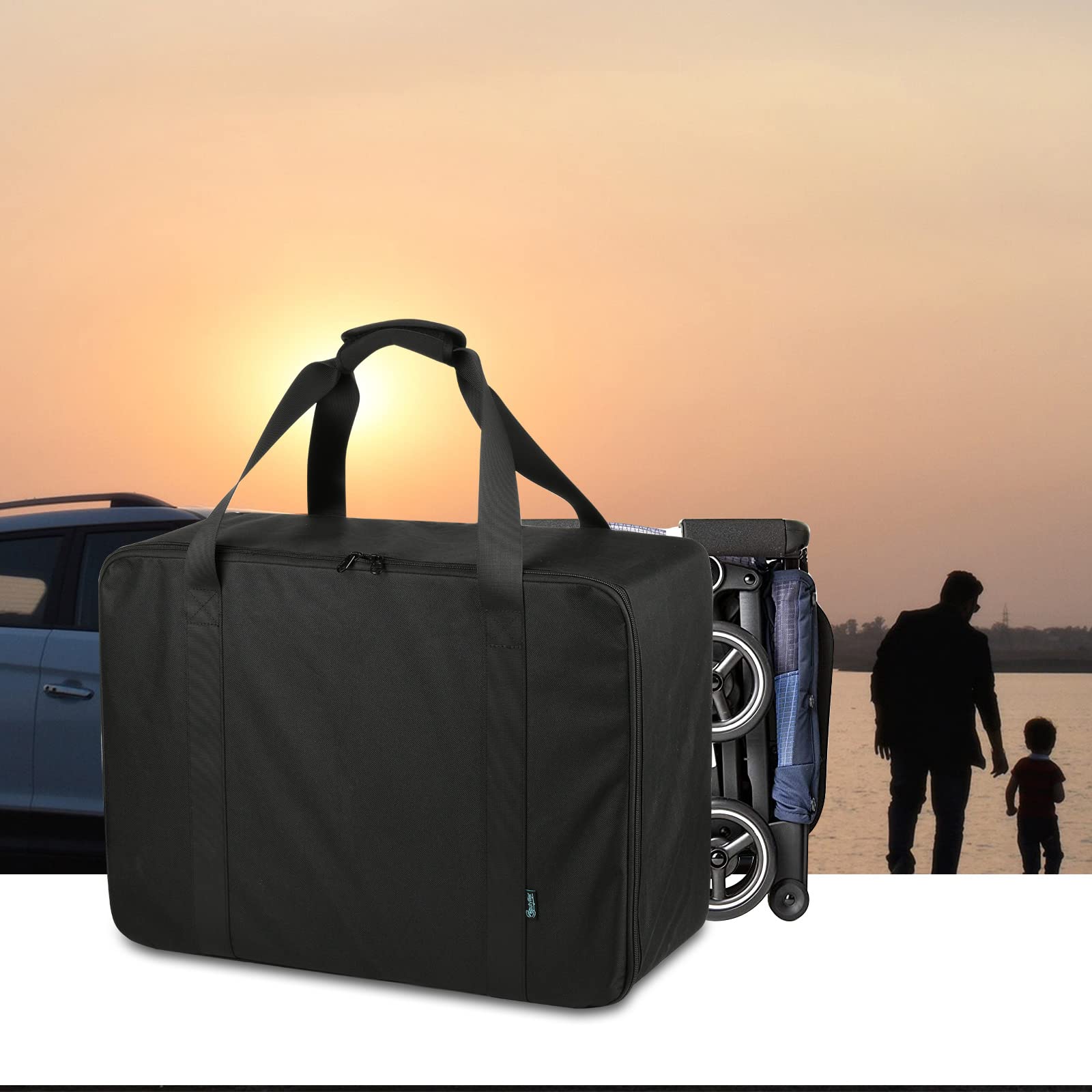 Beautyflier Airplane Stroller Travel Bag - Lightweight Gb Pockit Stroller Carrier Accessories | Perfect for Air Travel, Family Vacations & Daily Commutes