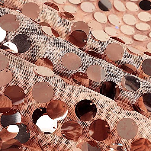 8x8ft Blush Pink Sequin Backdrop Curtain for Weddings, Parties, Photo Booths & Home Decor - Elegant Event Decor & Sparkling Background for Celebrations