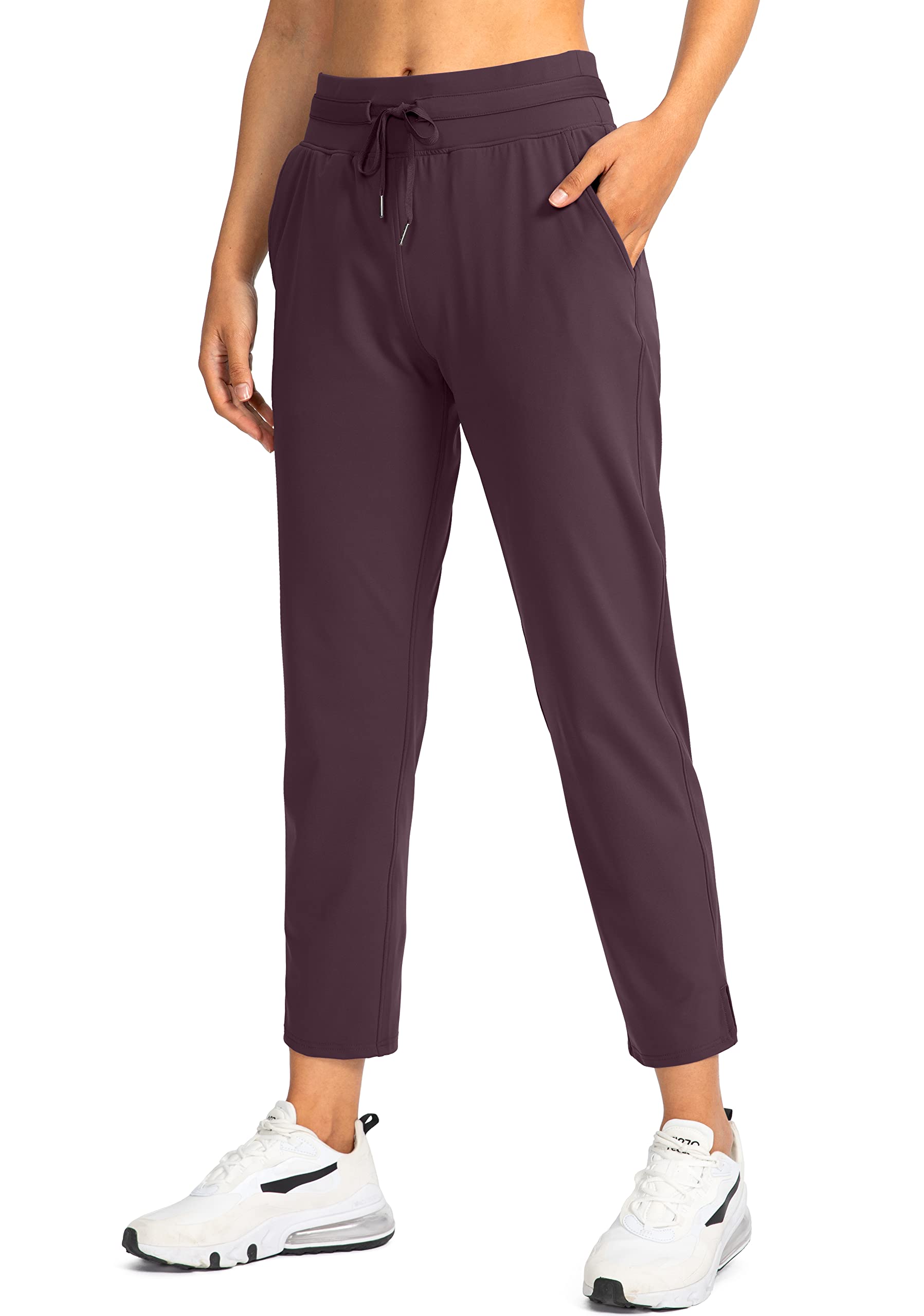 Soothfeel Women's High Waisted 7/8 Golf Pants with 4 Pockets - Stretch Athletic Sweatpants for Work, Travel & Outdoor Activities | Comfortable & Stylish Casual Wear