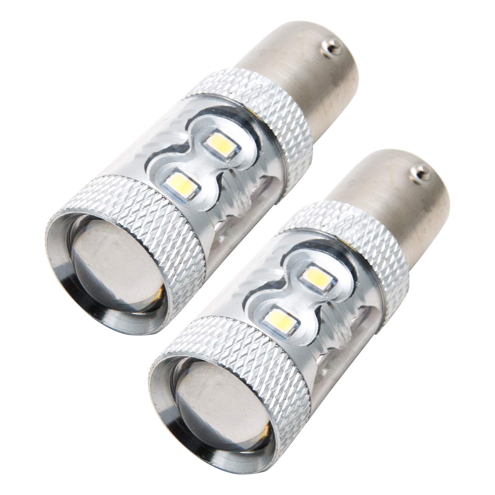 MACHSWON 1156 LED Bulbs - 6000K White High Power LED Replacement for Backup & Tail Lights (Pack of 2) | Perfect for Car, Truck, RV, and Boat Reverse Lighting