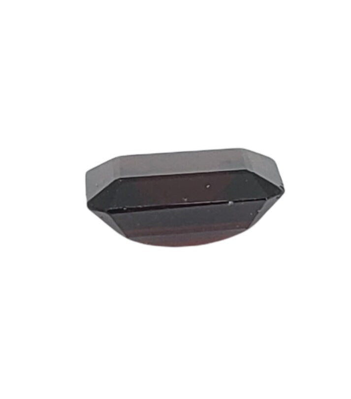 3.59ct Natural African Garnet Loose Stone - 10x8mm Emerald Cut, SI Clarity, January Birthstone for Jewelry Making & Engagement Rings